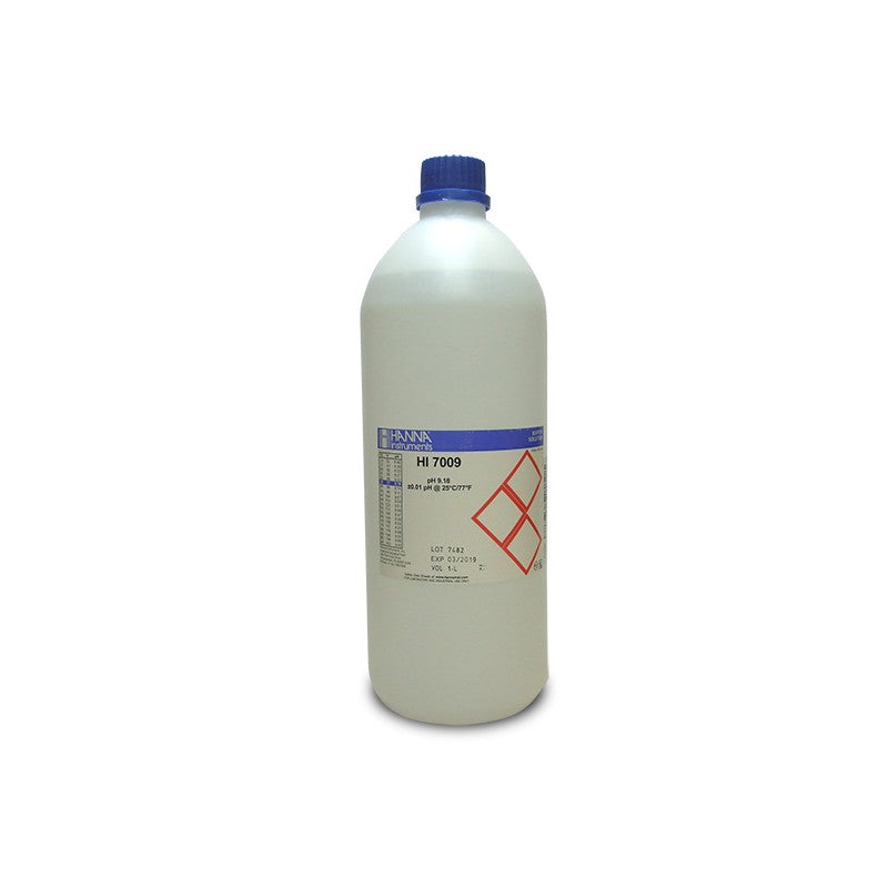 Hanna Instruments HI-7009/1L pH 9.18 Buffer Solution, 1L bottle