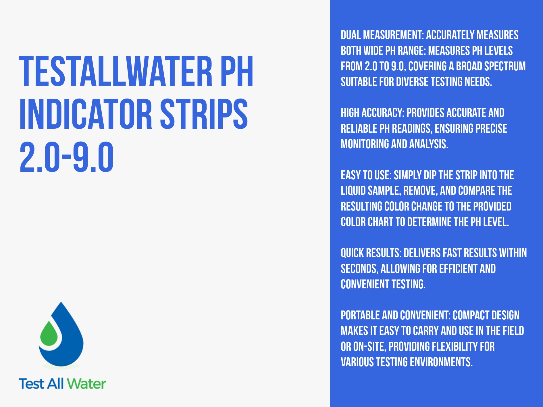 Johnson Analytica pH Indicator Strips 2.0 - 9.0