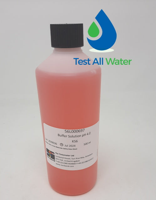 Lovibond pH Buffer Solutions 4 500ml Expired 06/26