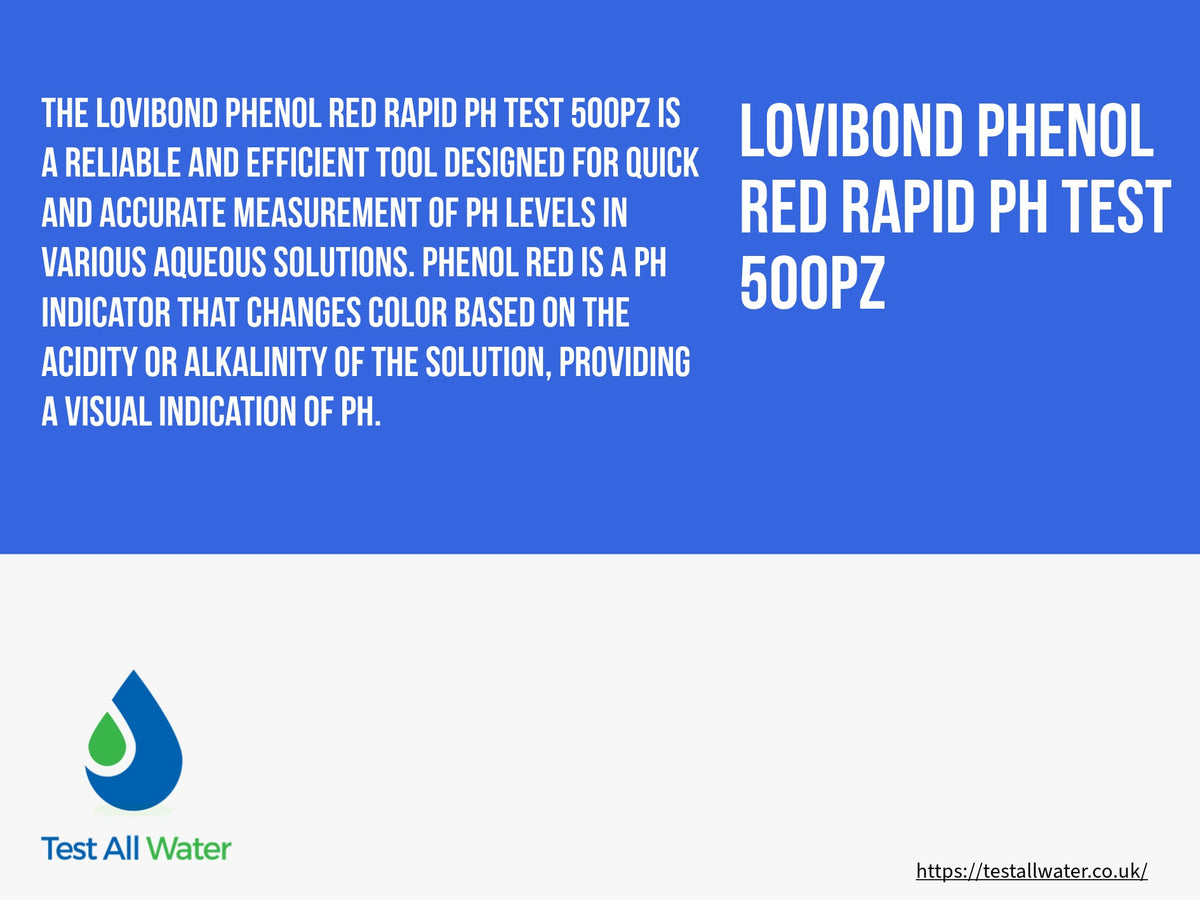 Lovibond - Phenol Red Rapid ph test - Clearance Item