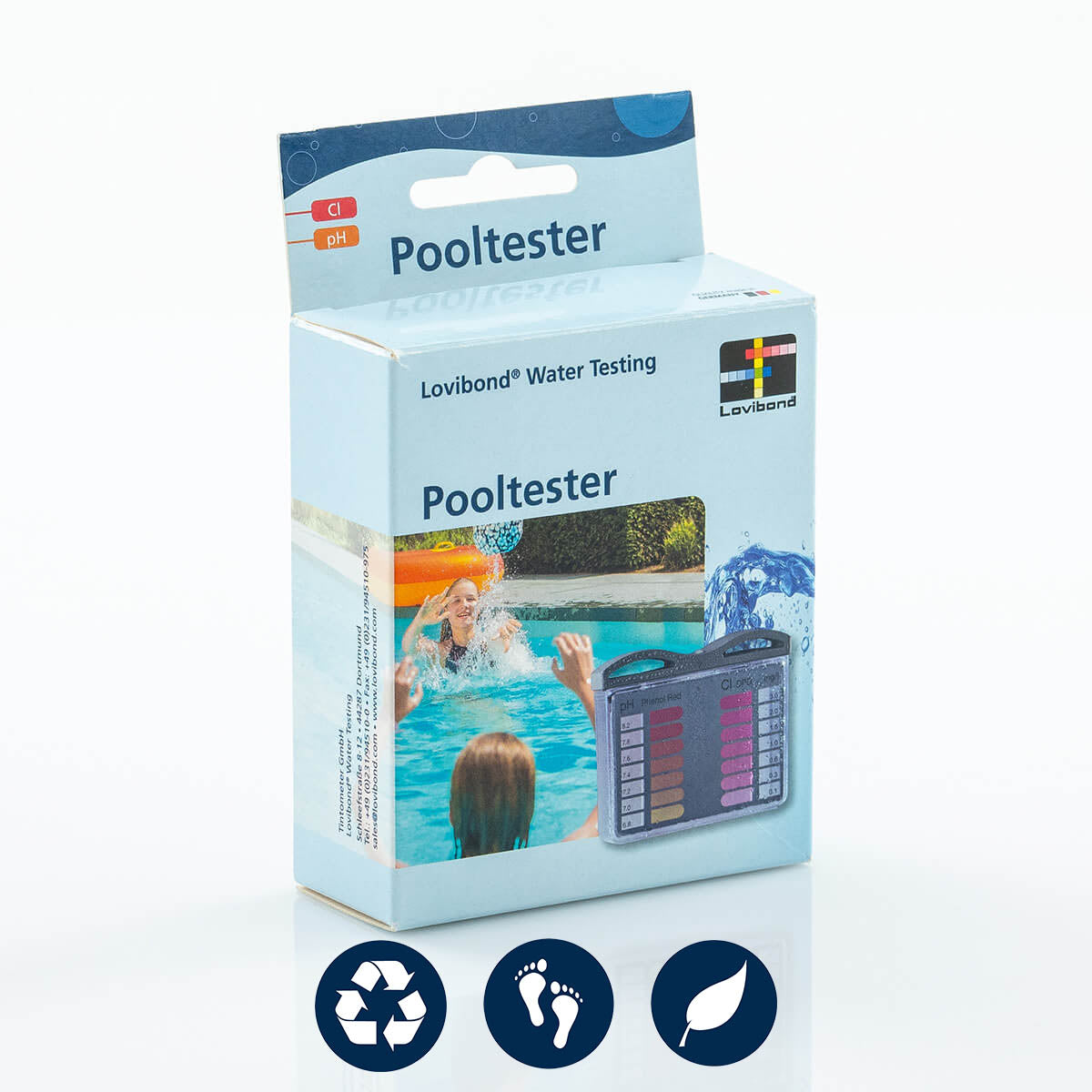 Lovibond Pooltester Chlorine LR/pH in carton