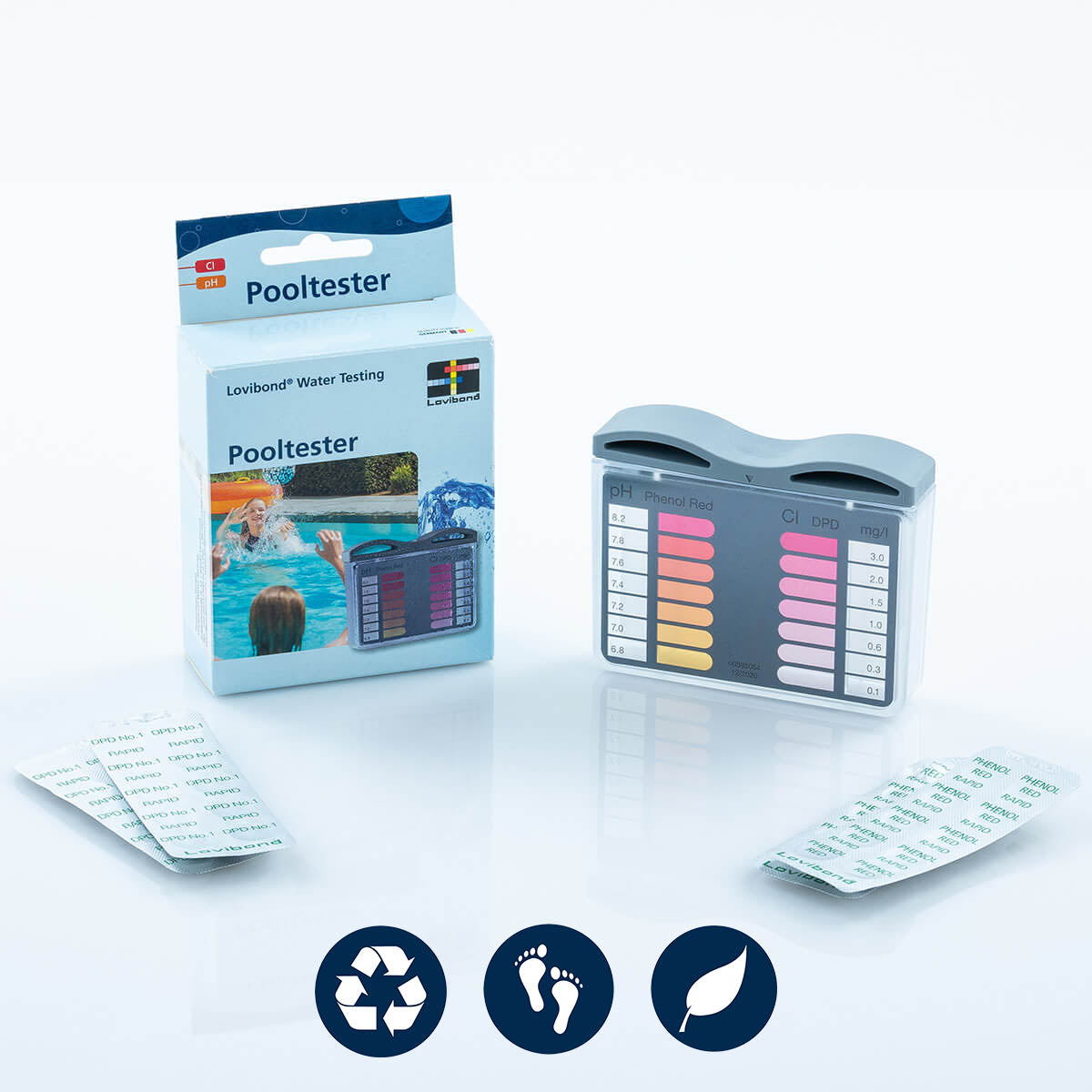 Lovibond Pooltester Chlorine LR/pH in carton