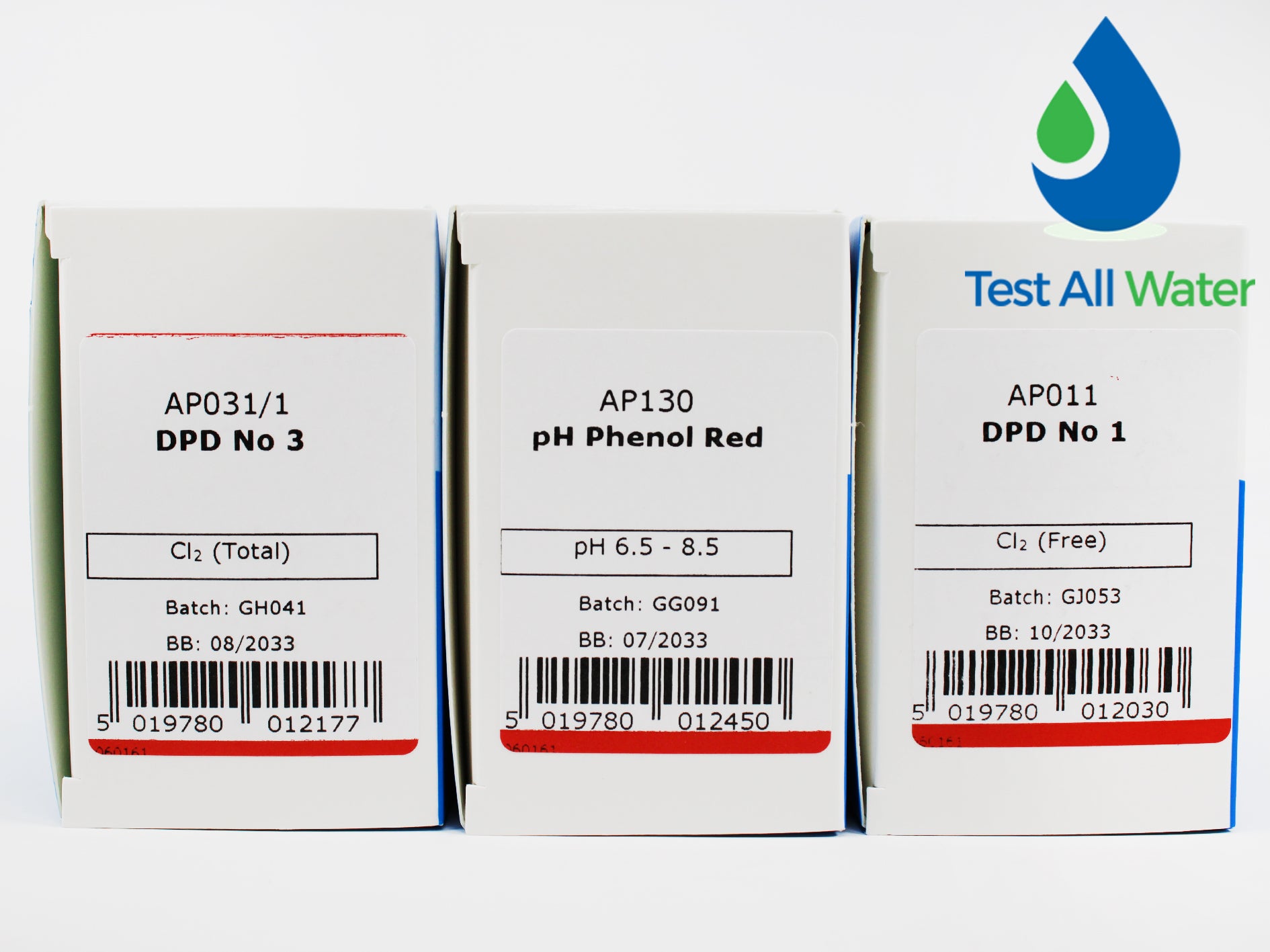 Palintest DPD No.1, DPD No.3 &  pH 250 Tablets Pack