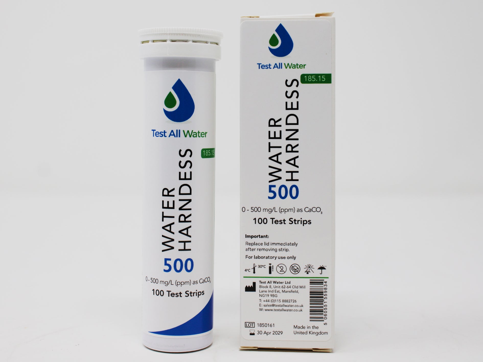 Water Hardness 0-500 ppm Test Strips Test All Water