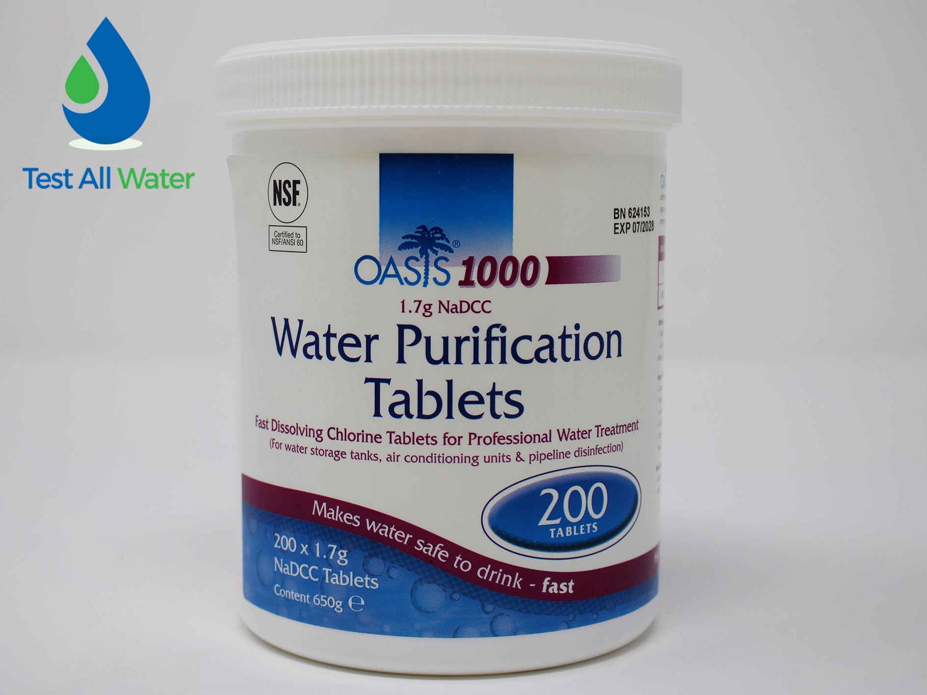 Oasis 1000 Water Purification Tablets