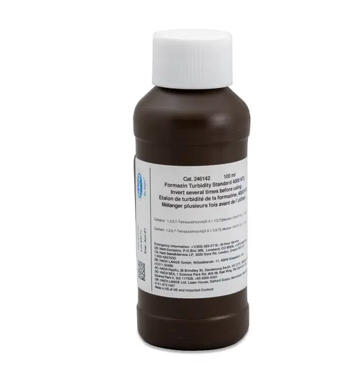 HACH Formazin Turbidity Standard, 4000 NTU, 100 mL