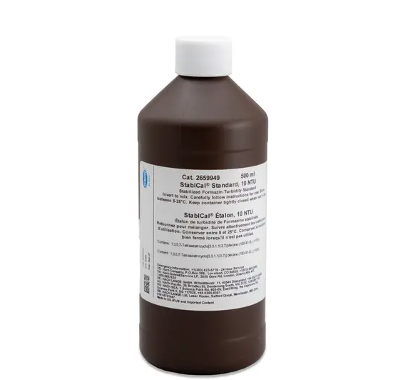 HACH Stablcal Stabilised Turbidity Standard, 10.0 NTU, 500 mL
