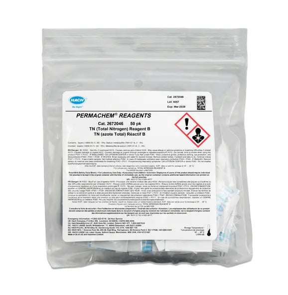 HACH Total Nitrogen Reagent B Powder Pillows, pk/50