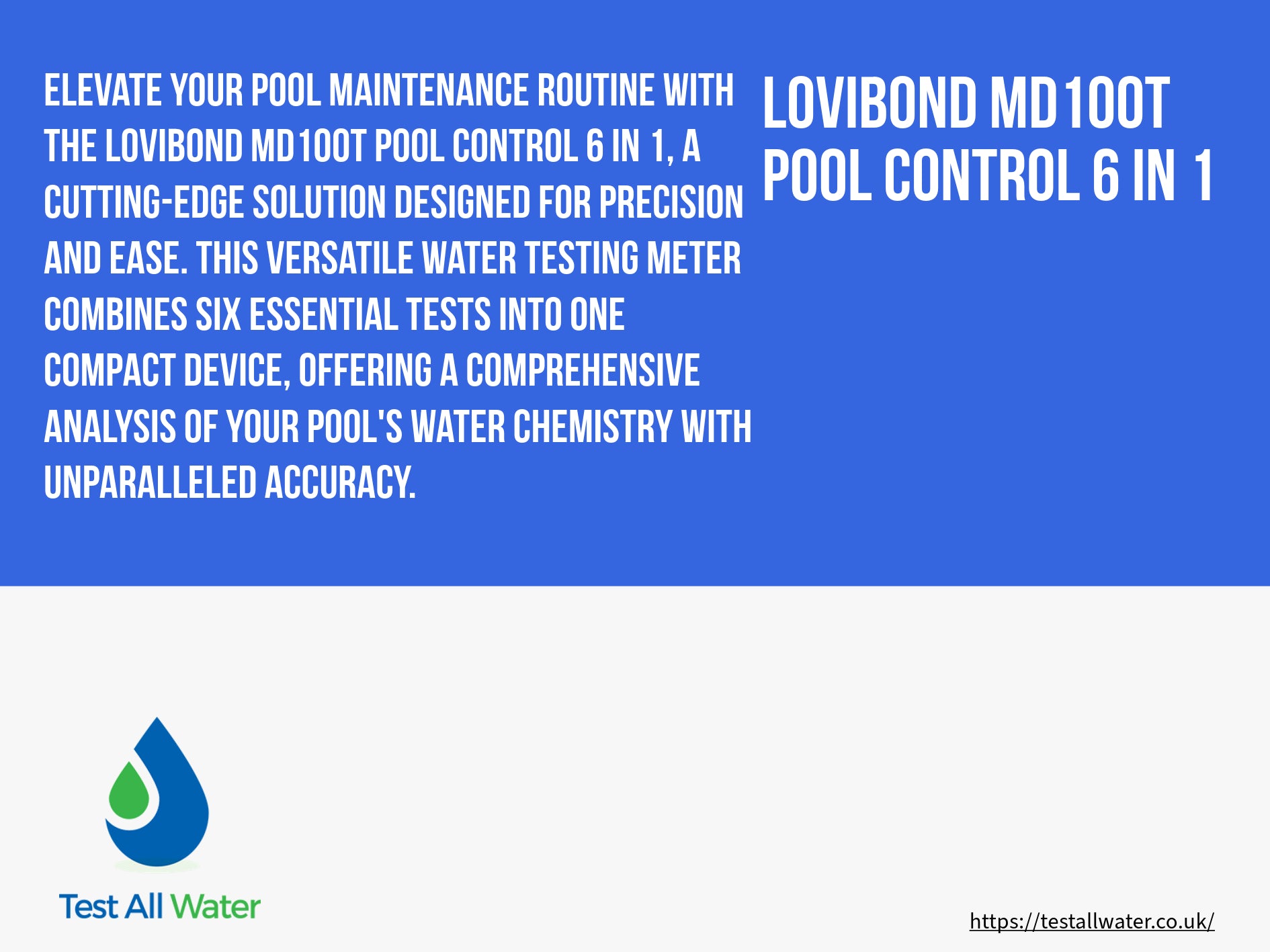 Lovibond MD100T Pool Control 6 in 1