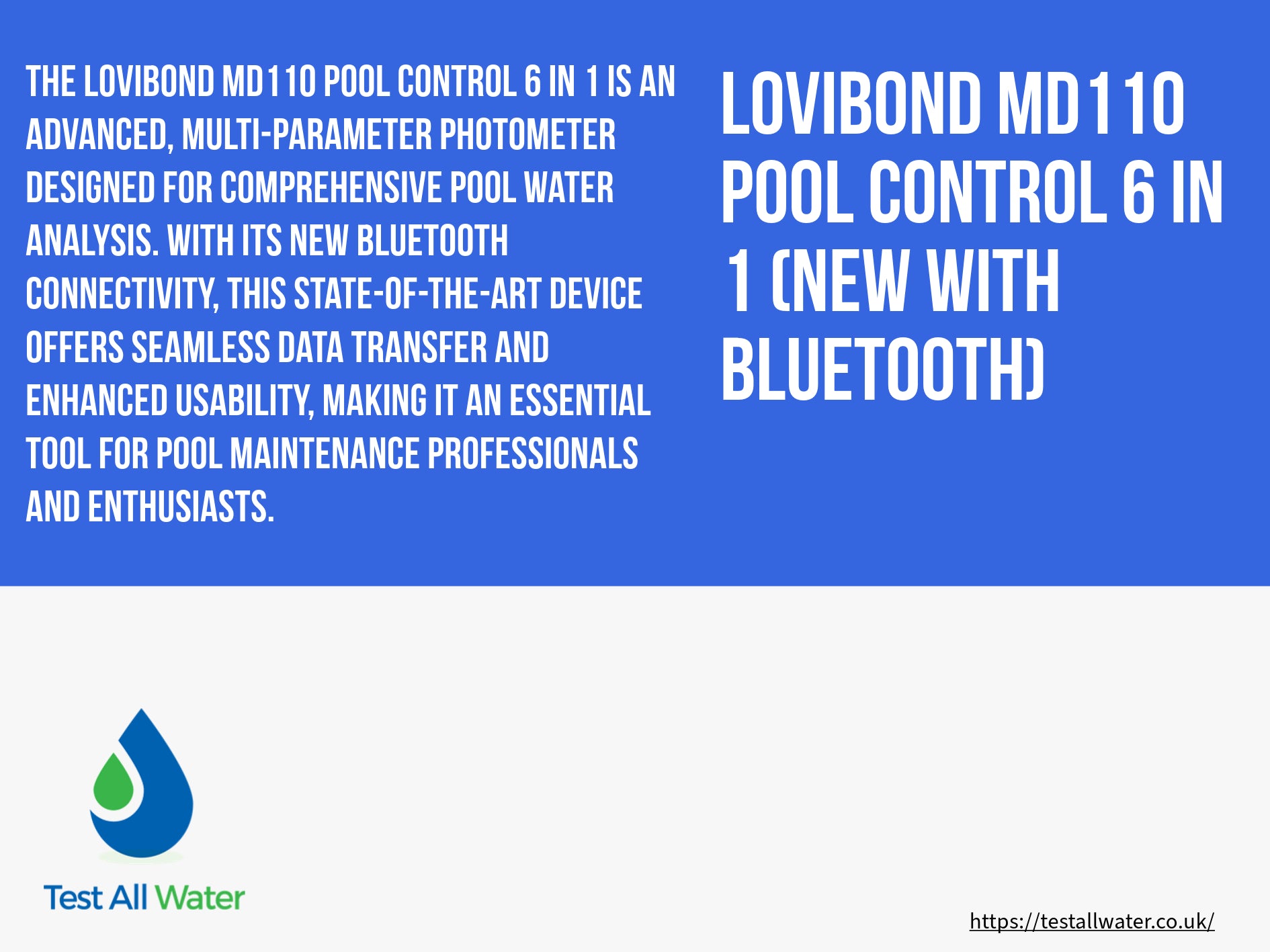 Lovibond MD110 Pool Control 6 in 1 Photometer