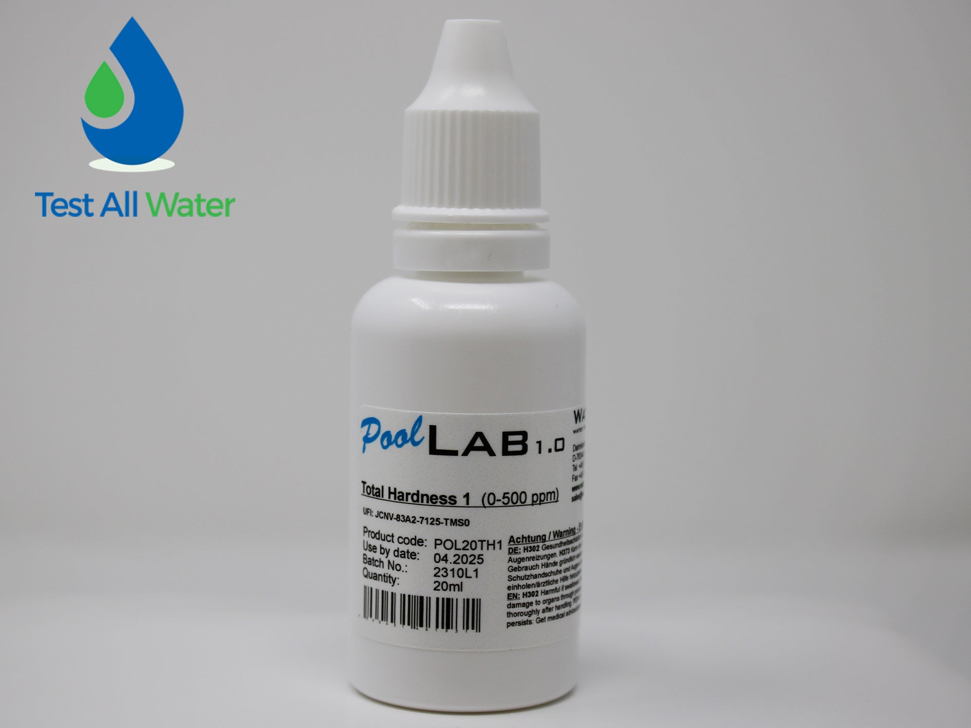 PoolLab Total Hardness Liquid Reagents Expired 04/26