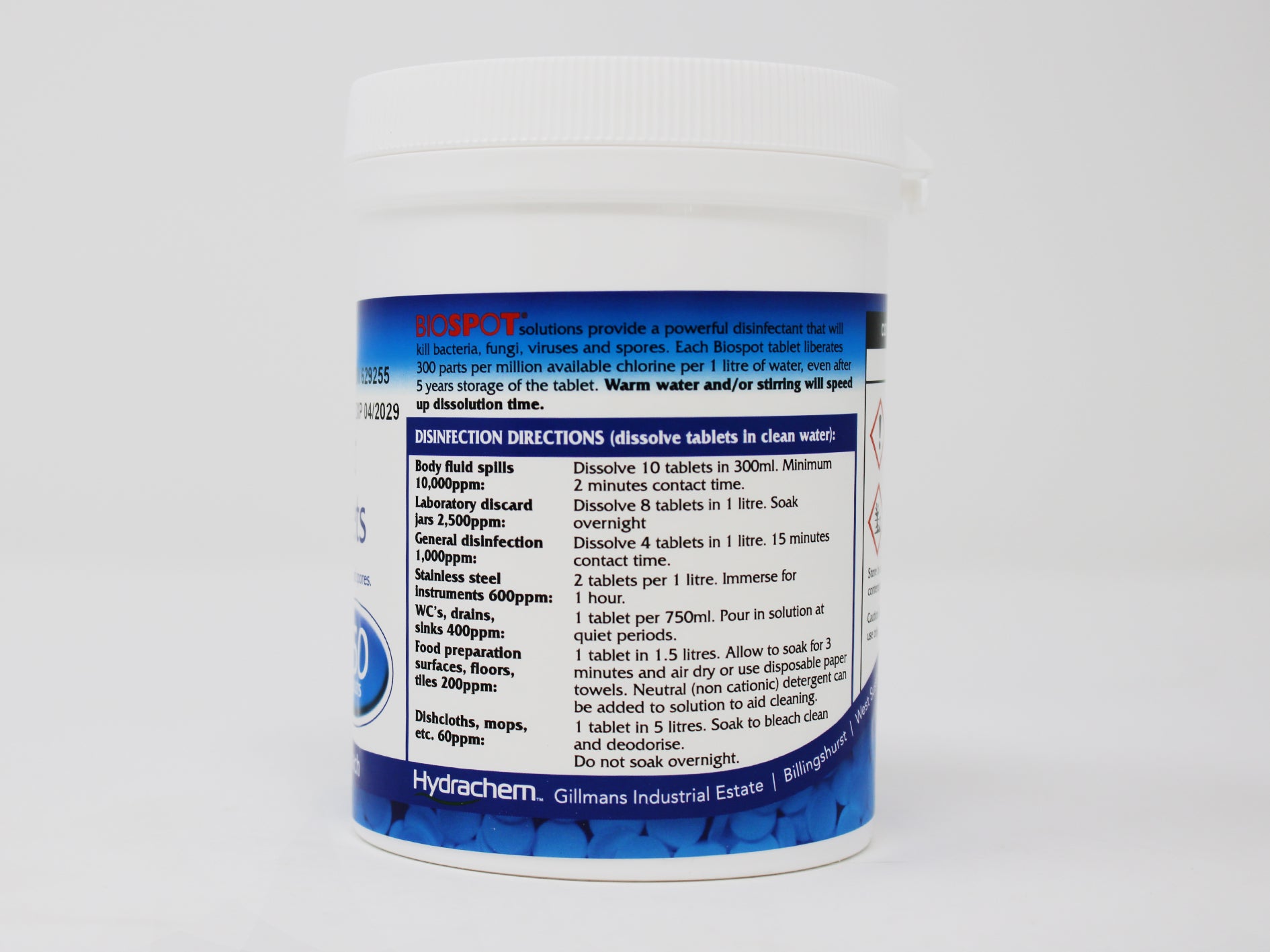 Biospot Effervescent Chlorine Tablets