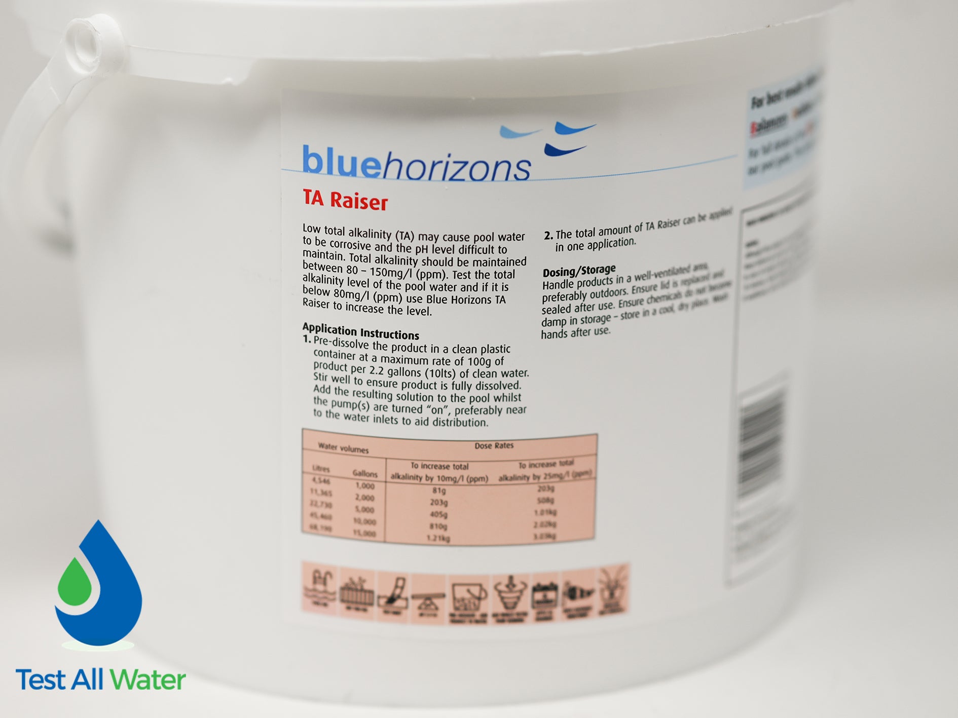 Blue Horizons Total Alkalinity Raiser 5kg - Use TAPLUS5OL as alternative