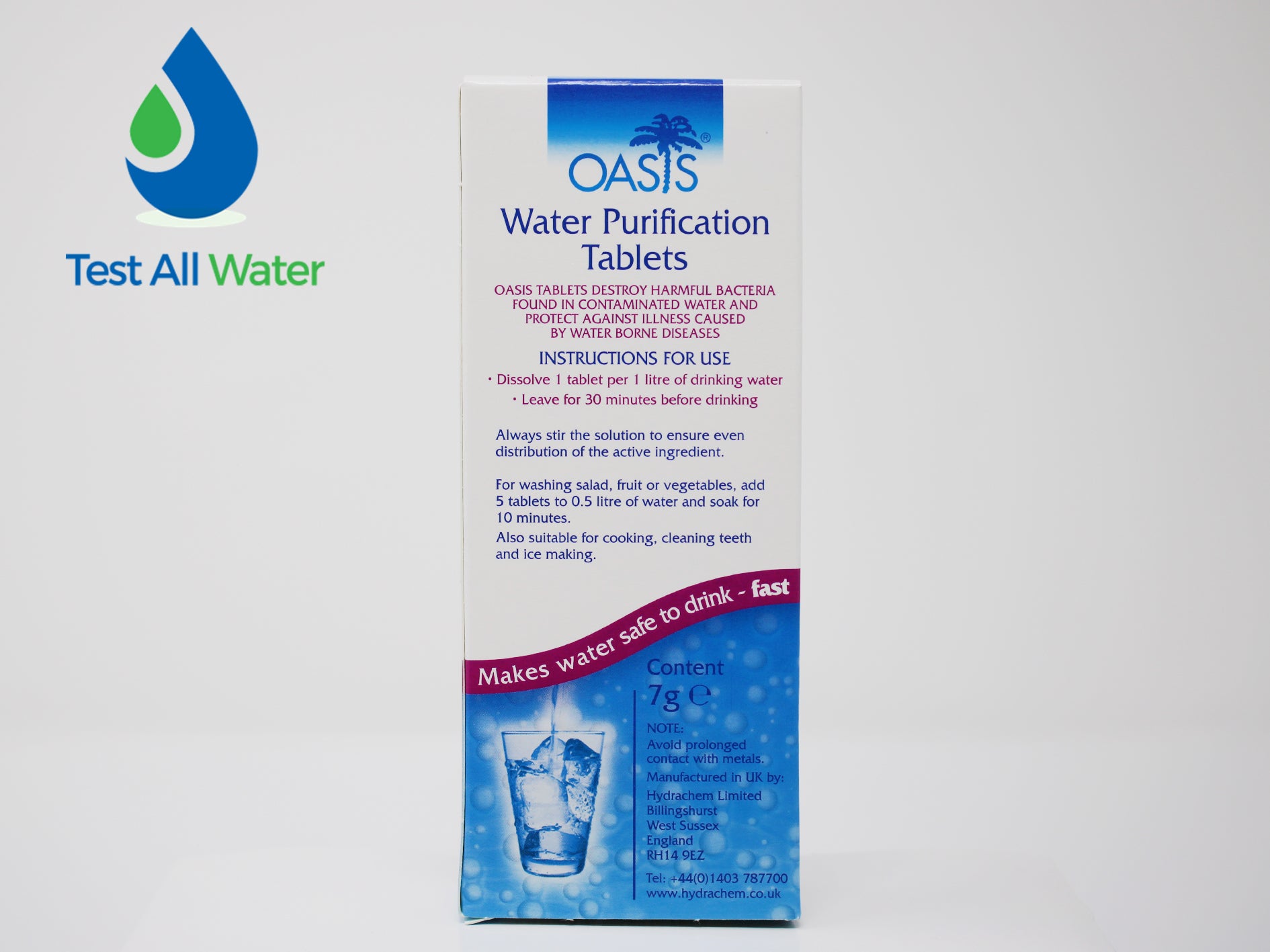 Oasis 50 Water Purification Tablets