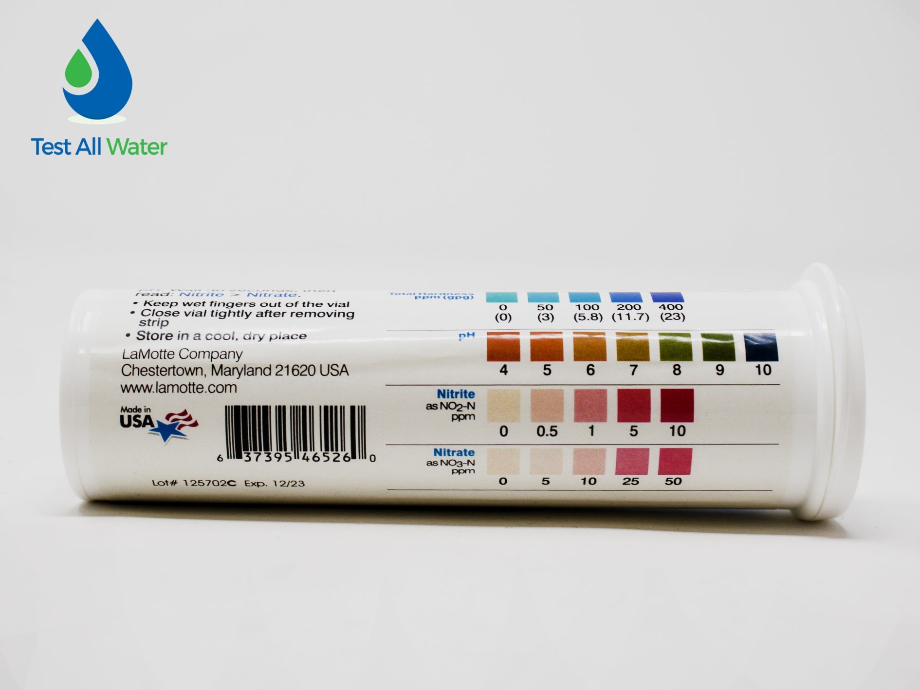 La Motte Insta-Test 6-Way Drinking Water Test Strips Expired 04/26