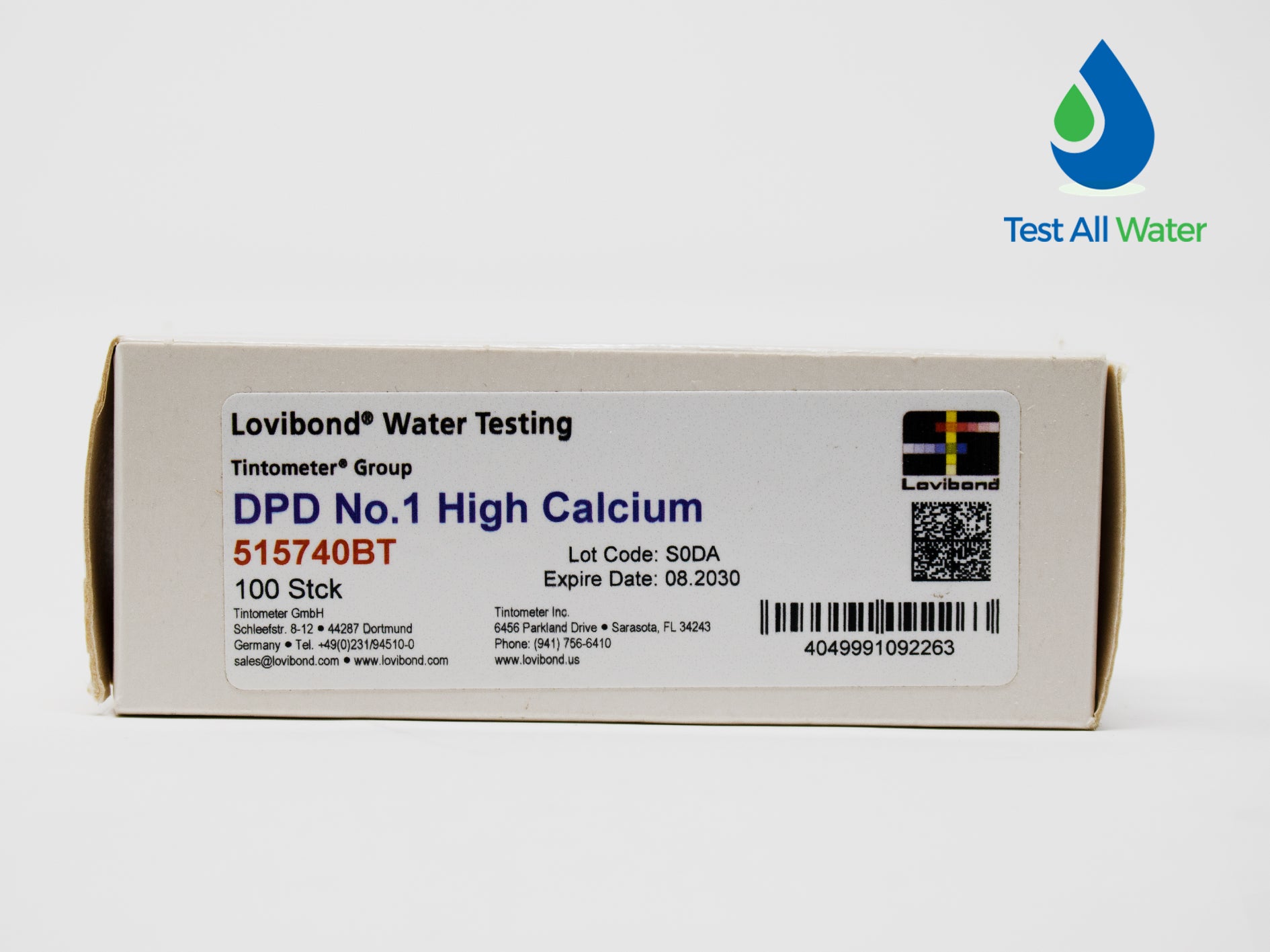 Lovibond DPD No 1 High Calcium Tablets. 100 Tablets
