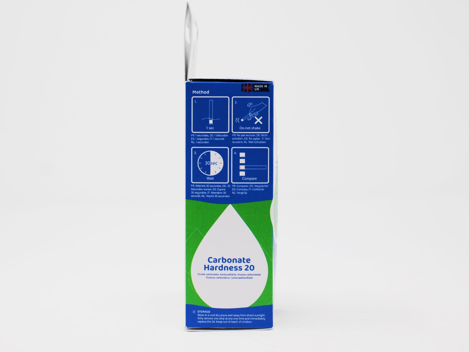 Aquarium Carbonate Hardness 20, 50 strips/pk Test All Water