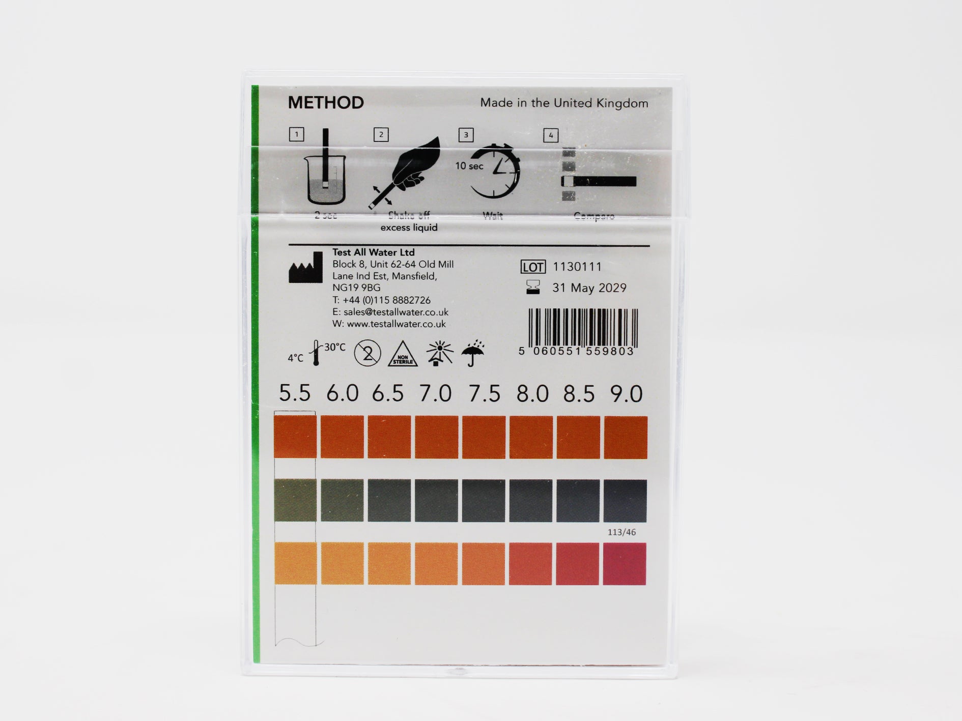 pH Indicator Strips 2.0 - 9.0 Test All Water