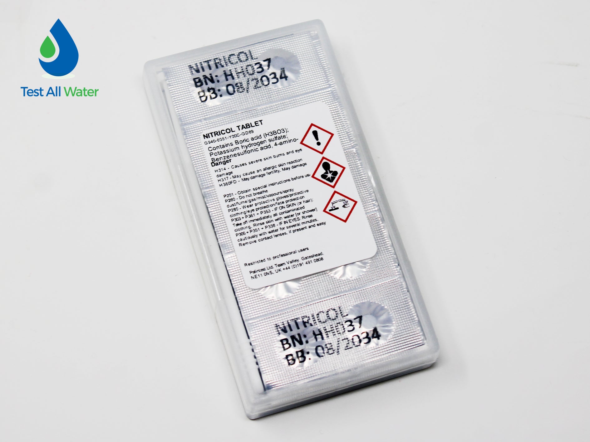Palintest Nitrite (Nitricol) Photometer Reagents