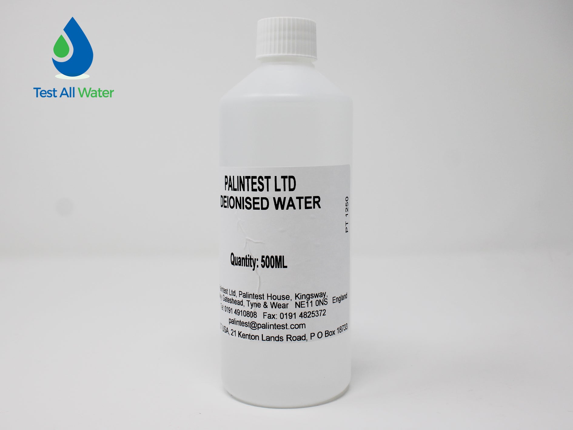 Palintest Deionised Water 500ml
