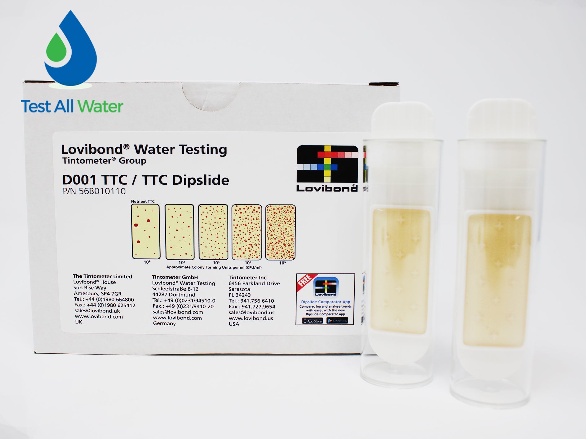 Lovibond Dipslide D001 (TTC/TTC) Total Viable Count