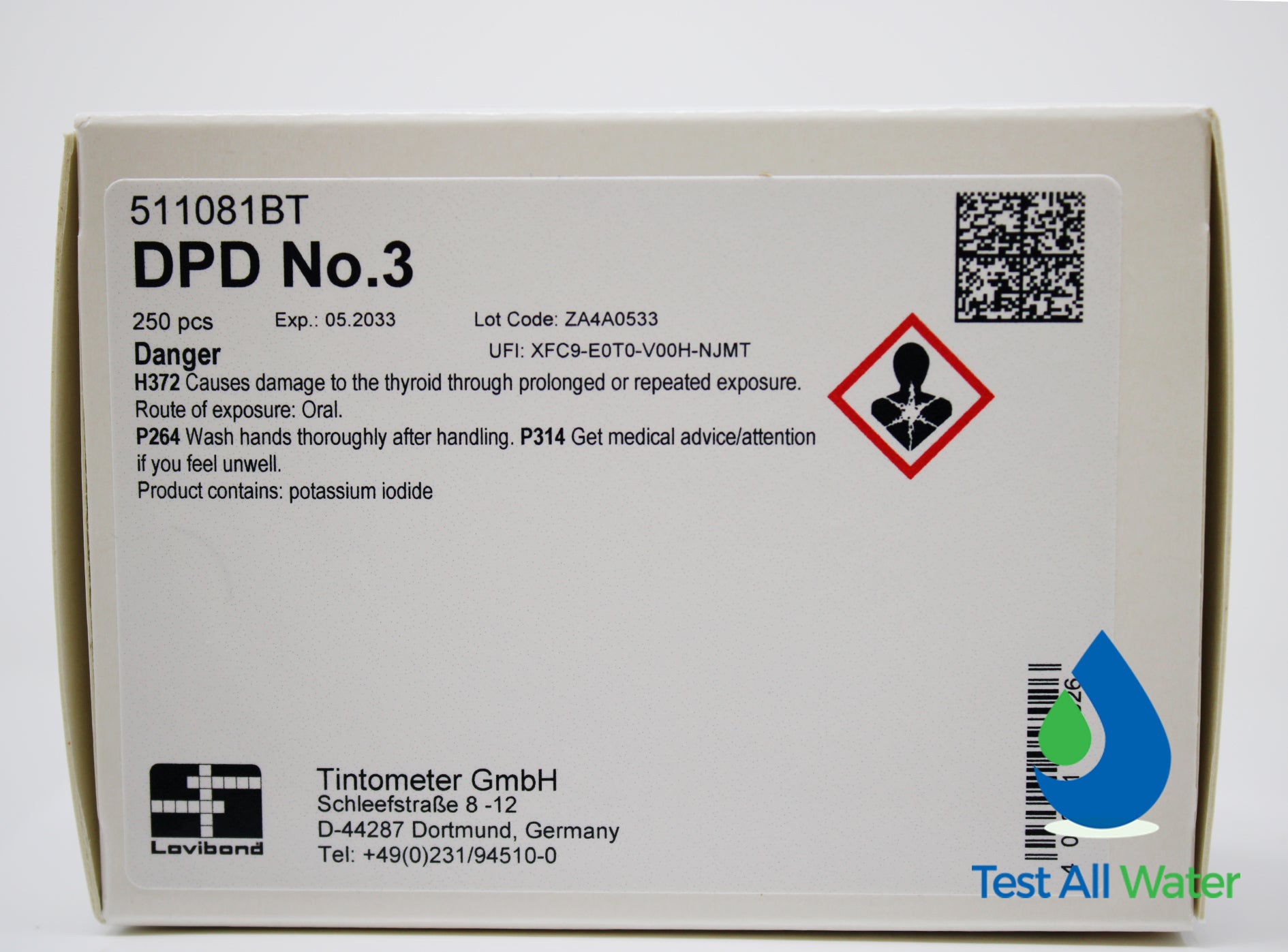 Lovibond DPD No.3 Total Chlorine Tablets