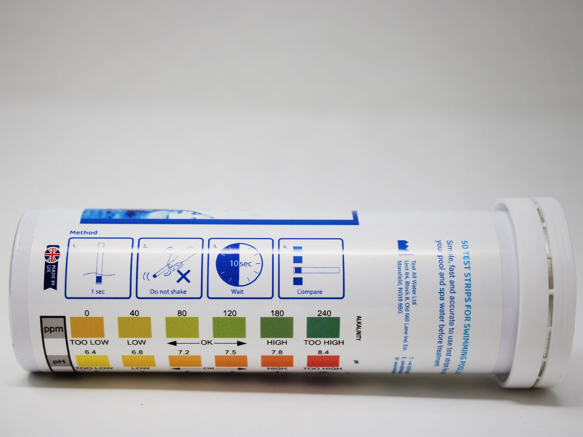 Test All Water 3 In 1 Hot Tub Test Strips