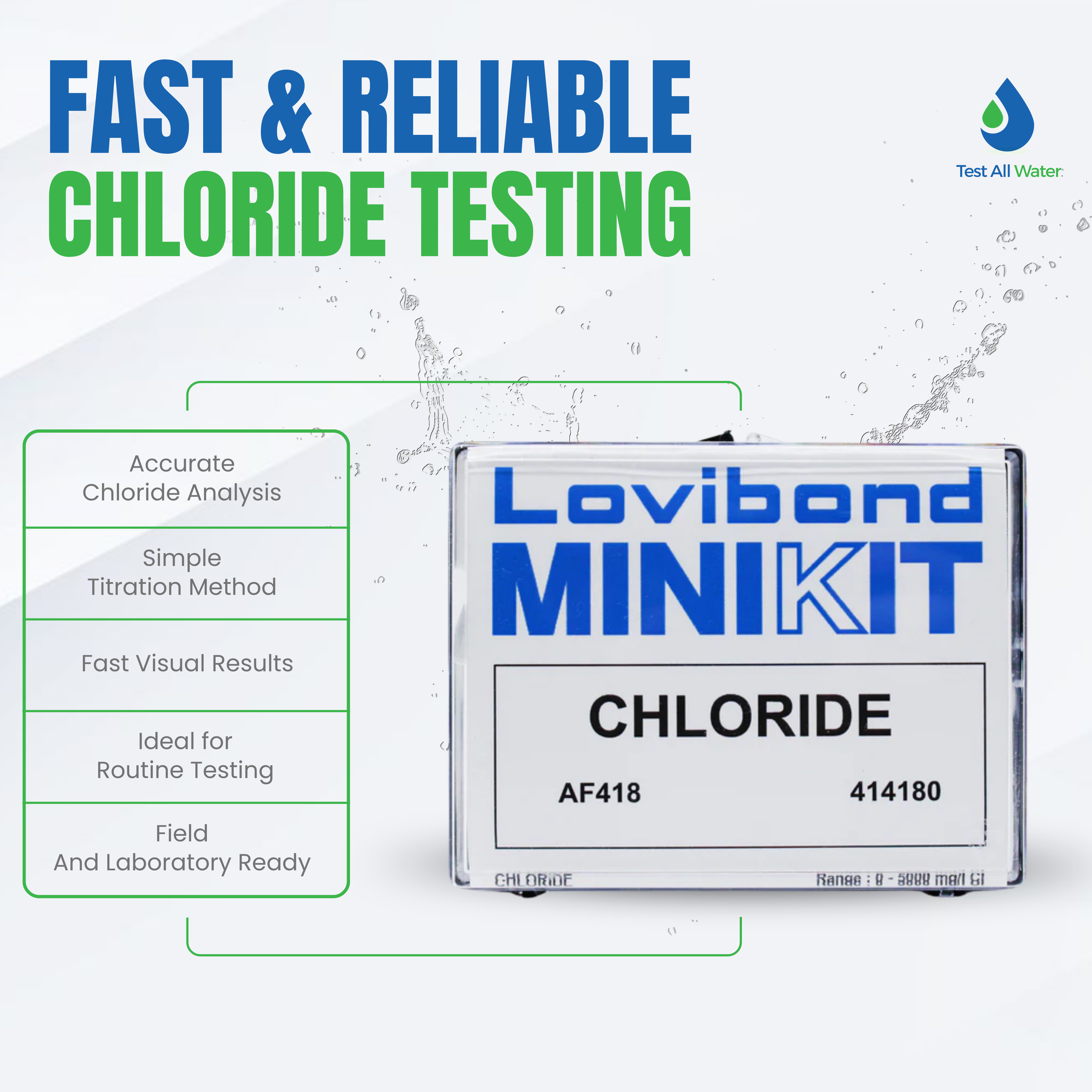 Lovibond AF418 Chloride / Salt Test Kit