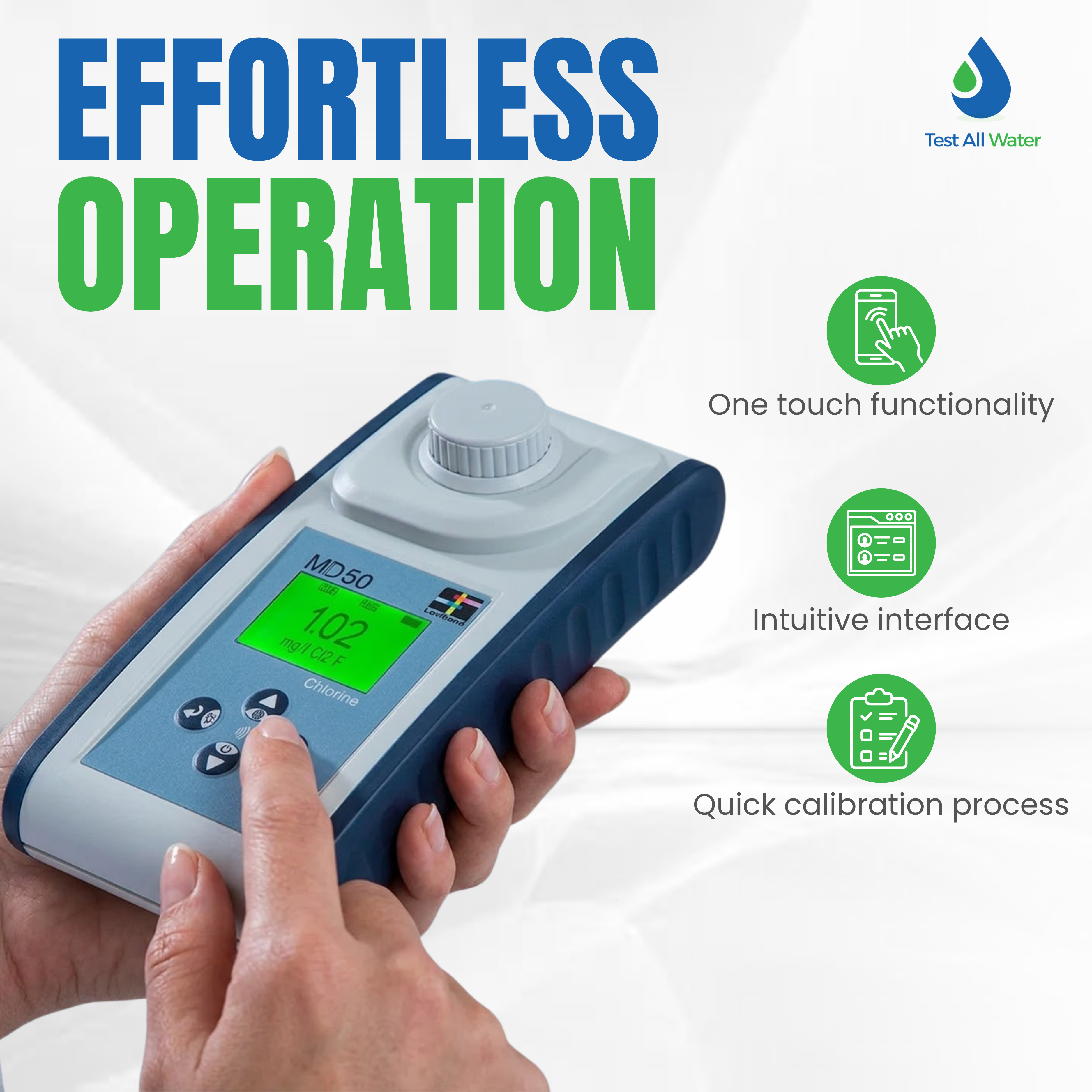 Lovibond MD50 Molybdenum Photometer with Tablet Reagents