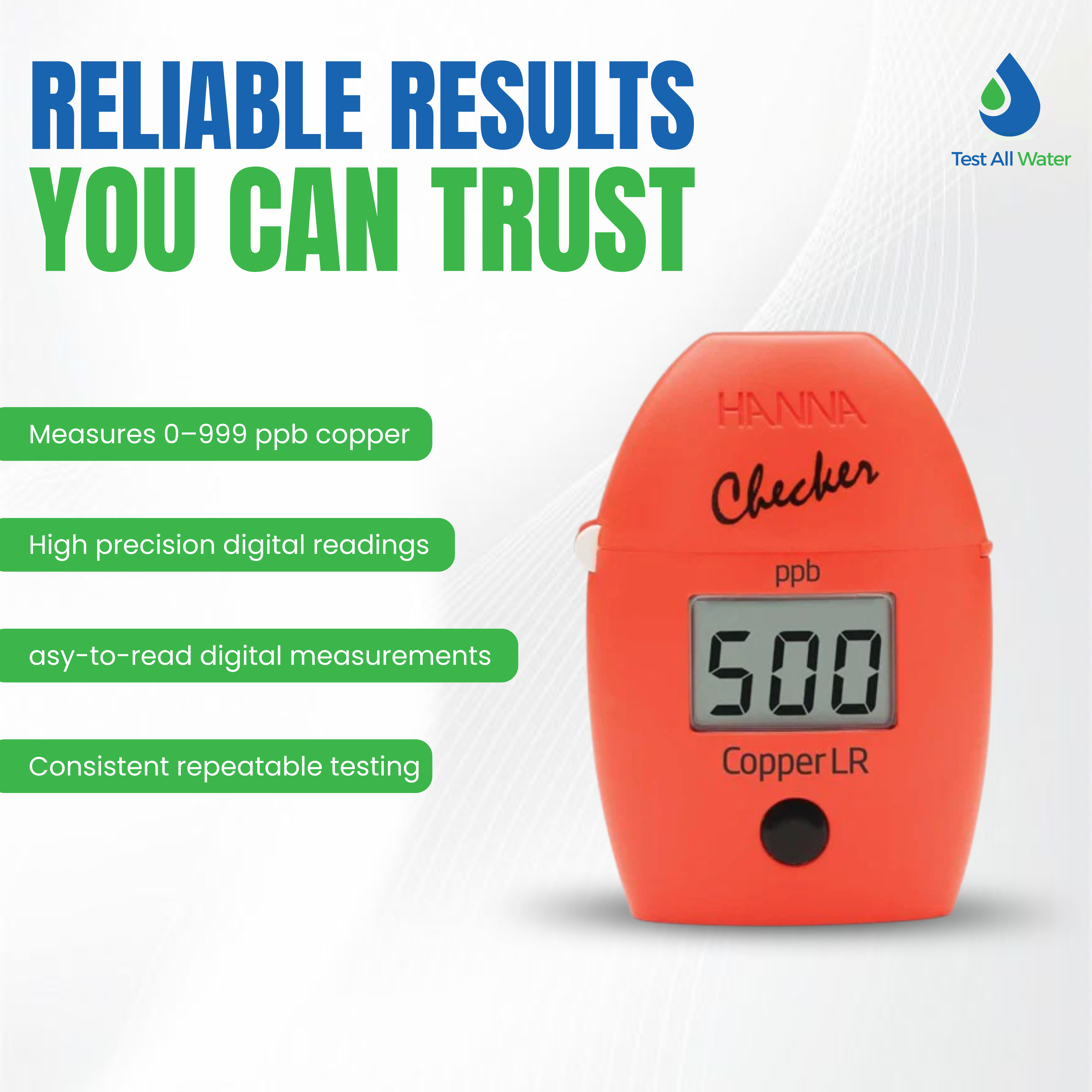 Hanna Instruments HI-747 Copper Low Range Colorimeter Checker