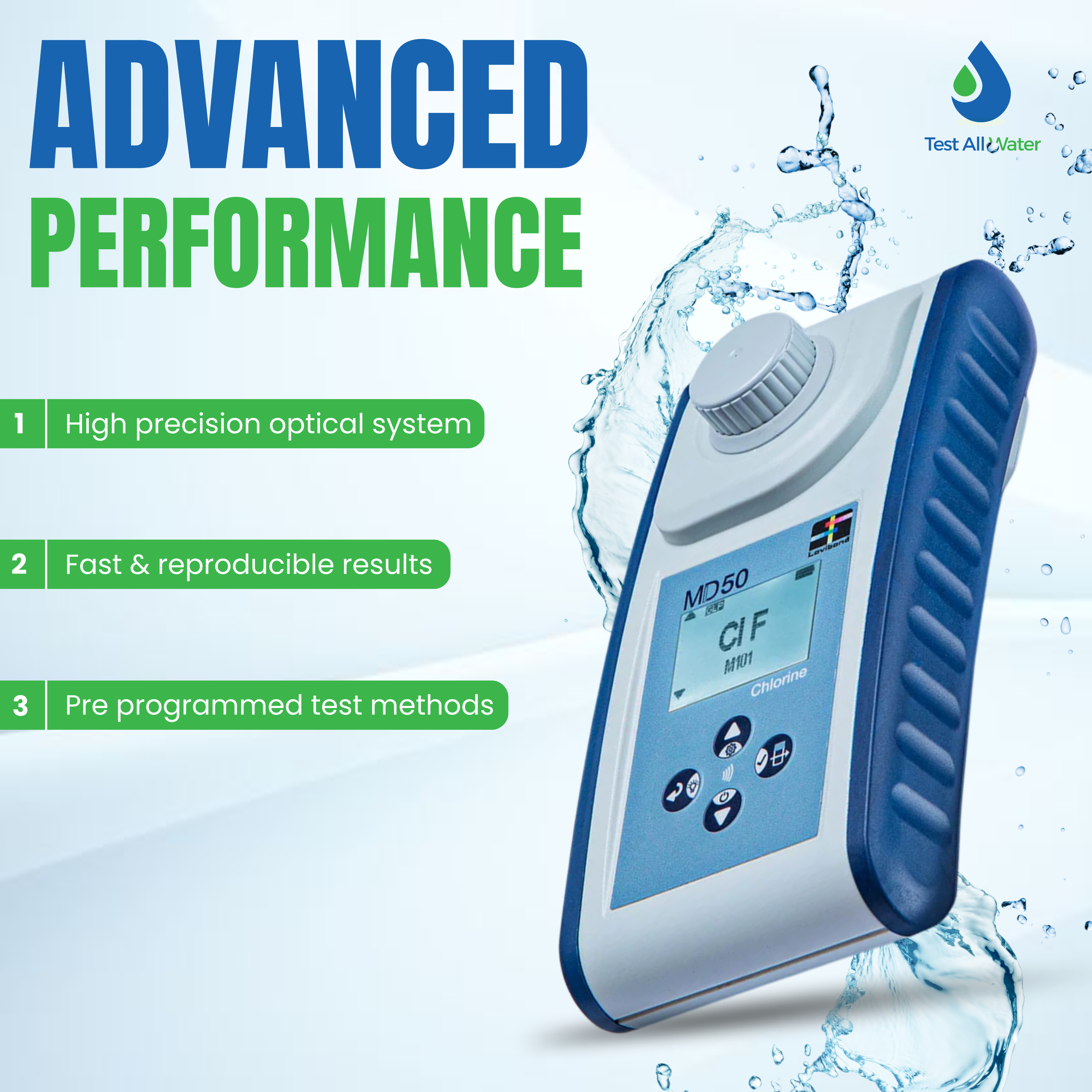 Lovibond MD50 Phosphate Photometer with Powder Reagents