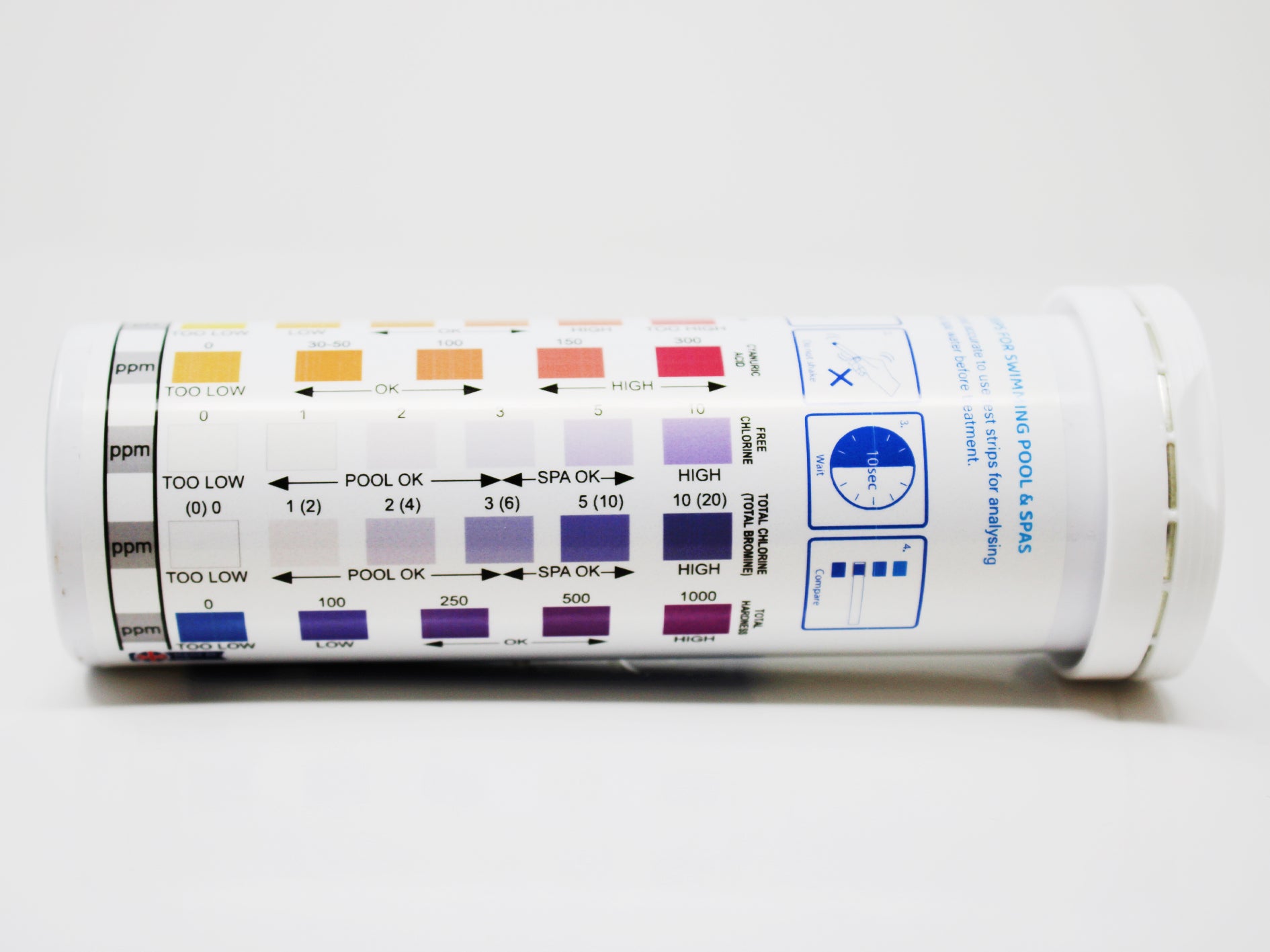 Test All Water 6 In 1 Hot Tub Test strips