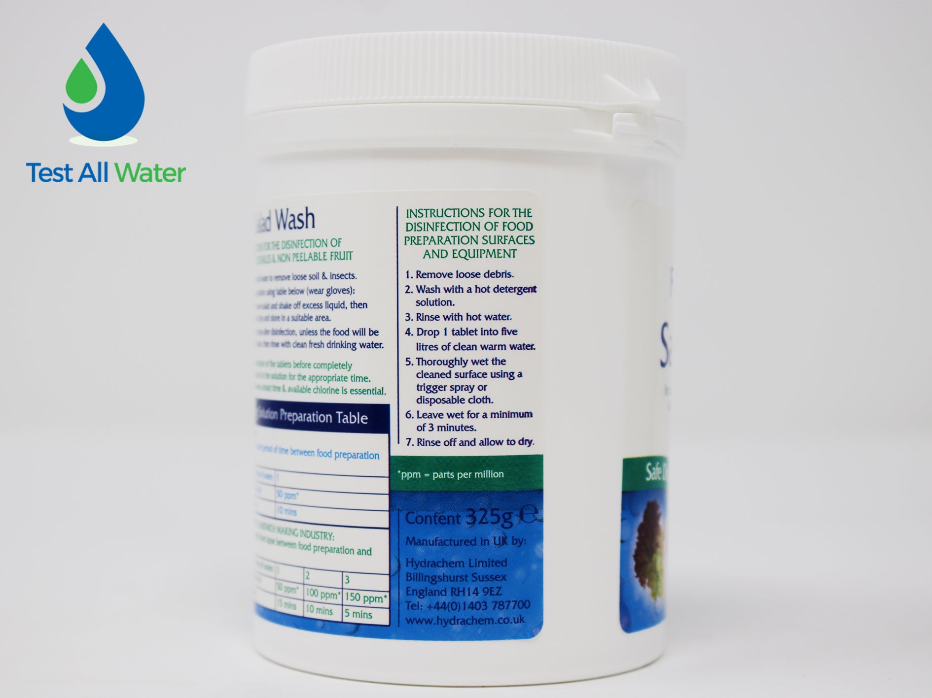 FoodSaf Salad Wash Tablets 1.7g