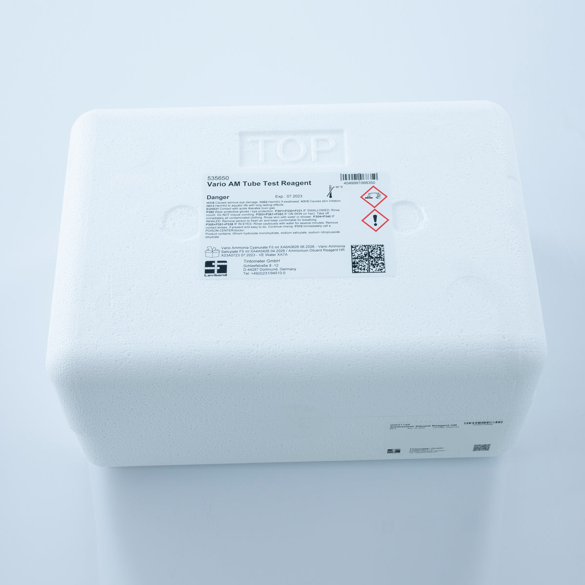 Lovibond VARIO ammonia Vial Test Reagent Set High Range F5