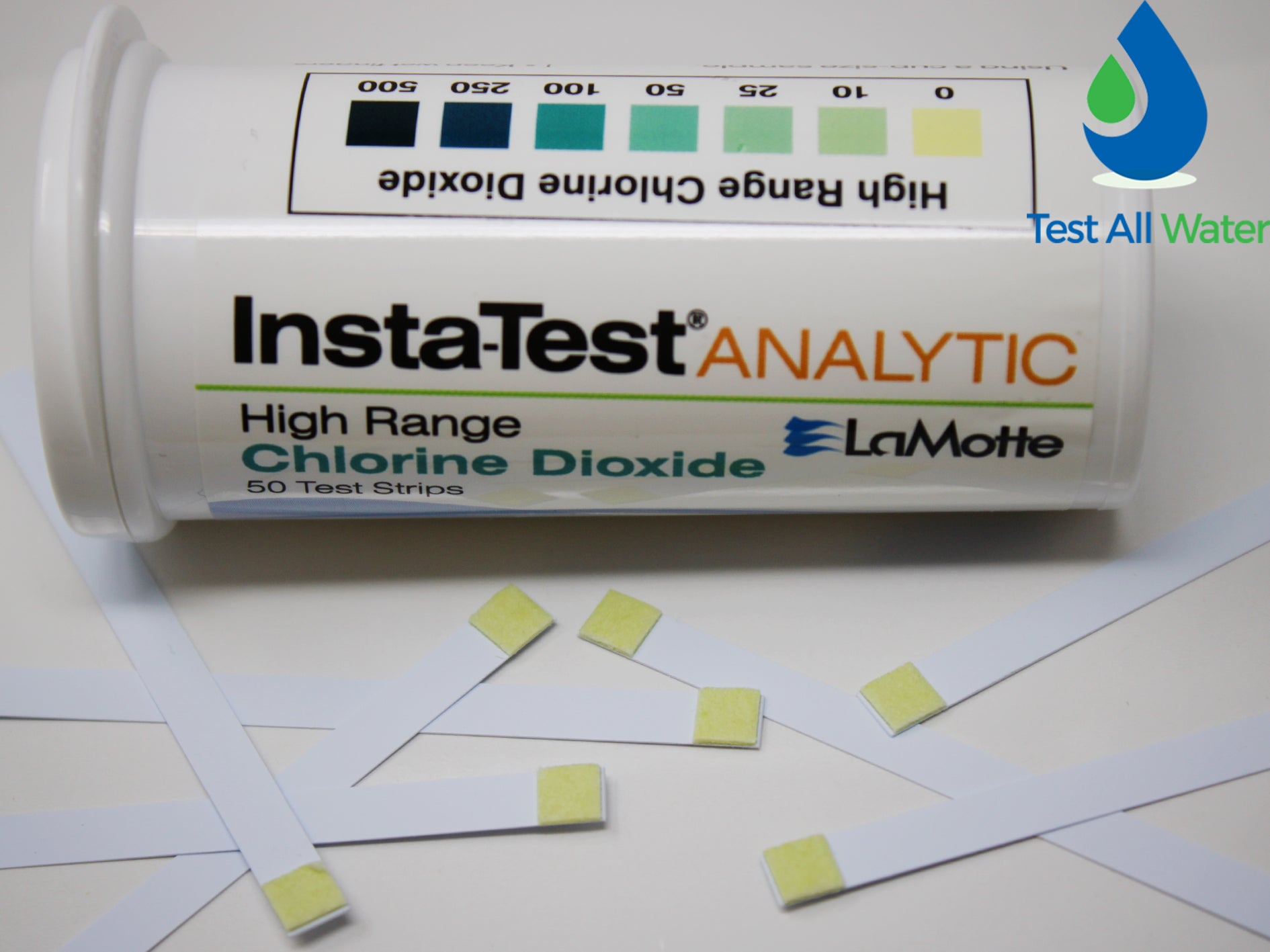 LaMotte Insta Test Chlorine Dioxide 0- 500 Test Strips
