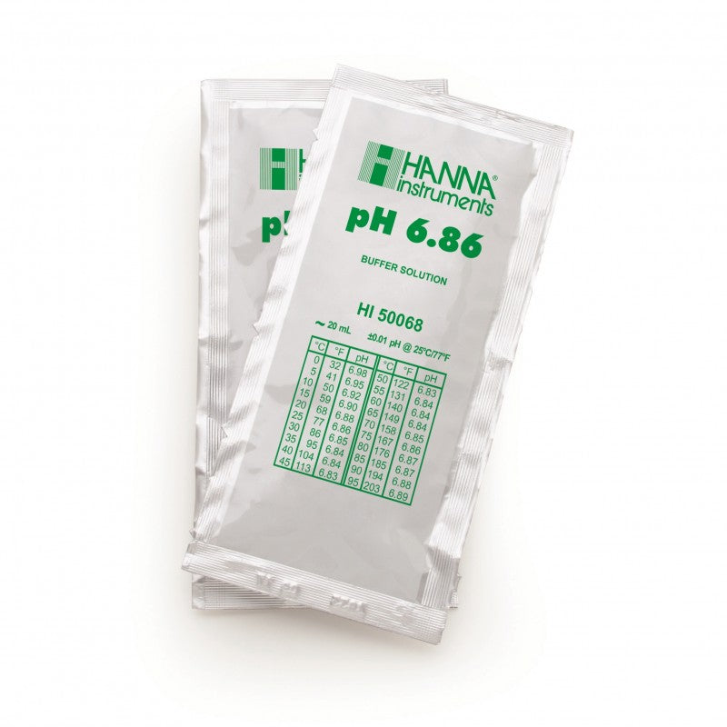Hanna Instruments HI-50068-02 pH 6.86 Technical Buffer Solution (±0.01 pH), 25 x 20ml sachets