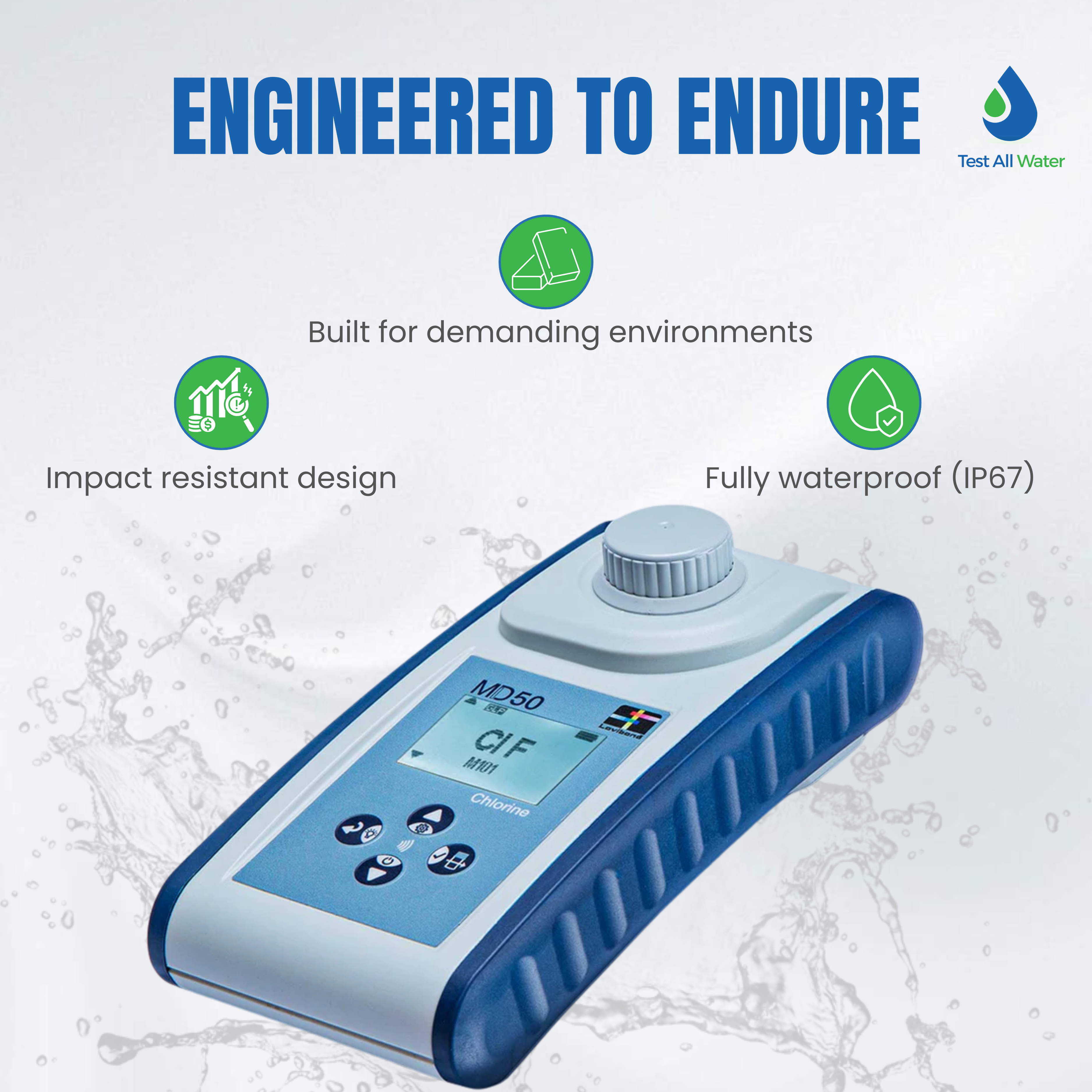 Lovibond MD50 Molybdenum Photometer with Tablet Reagents