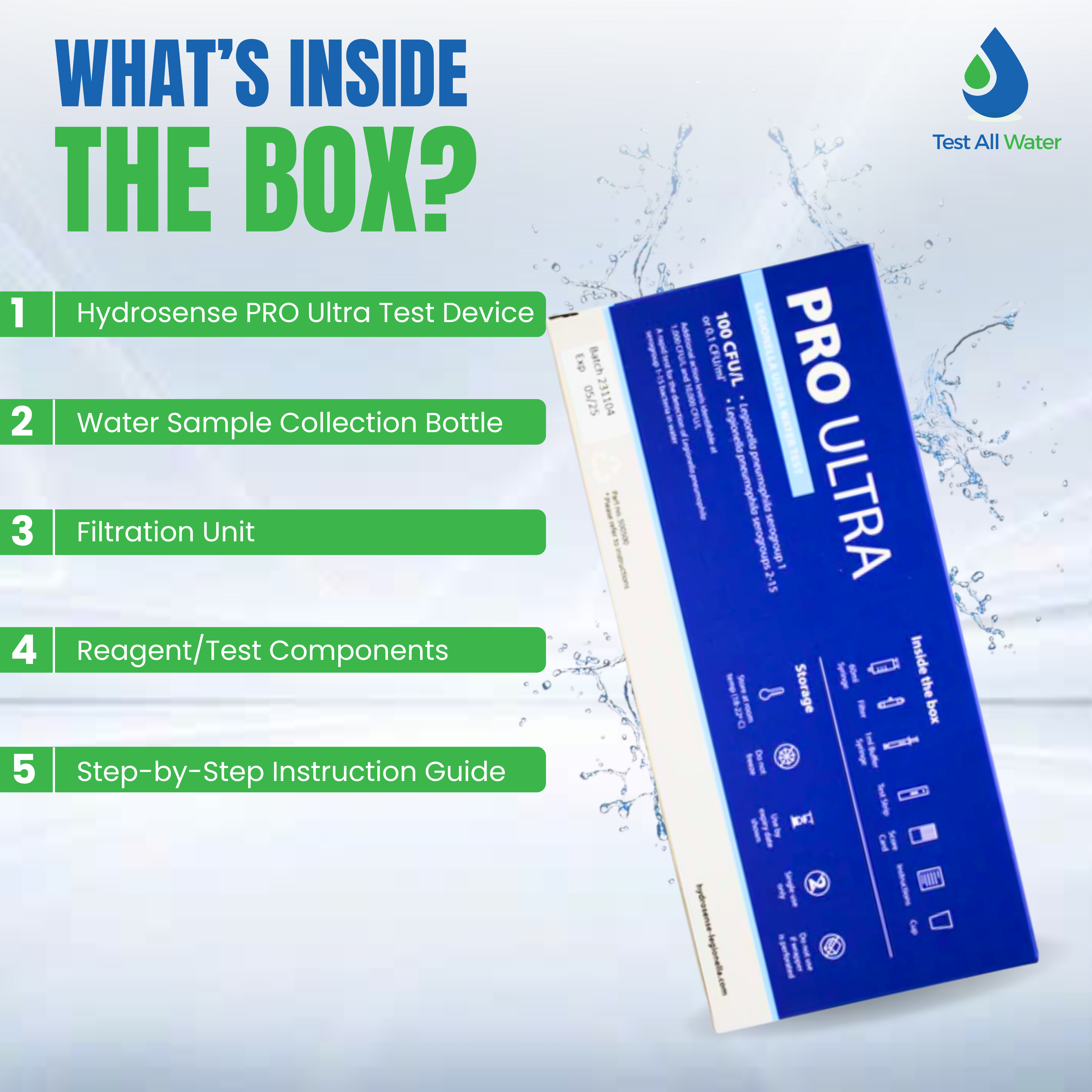 Hydrosense PRO Ultra Legionella Water Test- Single Use