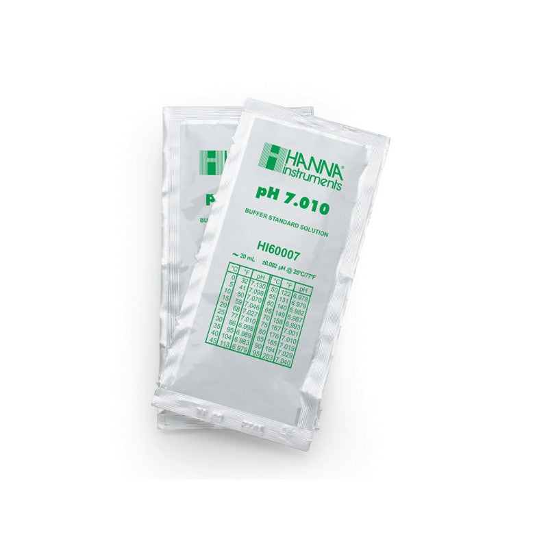 Hanna Instruments HI-60007-02 pH 7.010 Millesimal Buffer Solution (±0.002 pH), 25 x 20ml sachets