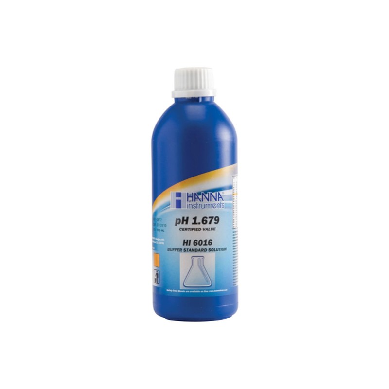 Hanna Instruments HI-6016 pH 1.679 Millesimal Buffer Solution (±0.002 pH), 500ml