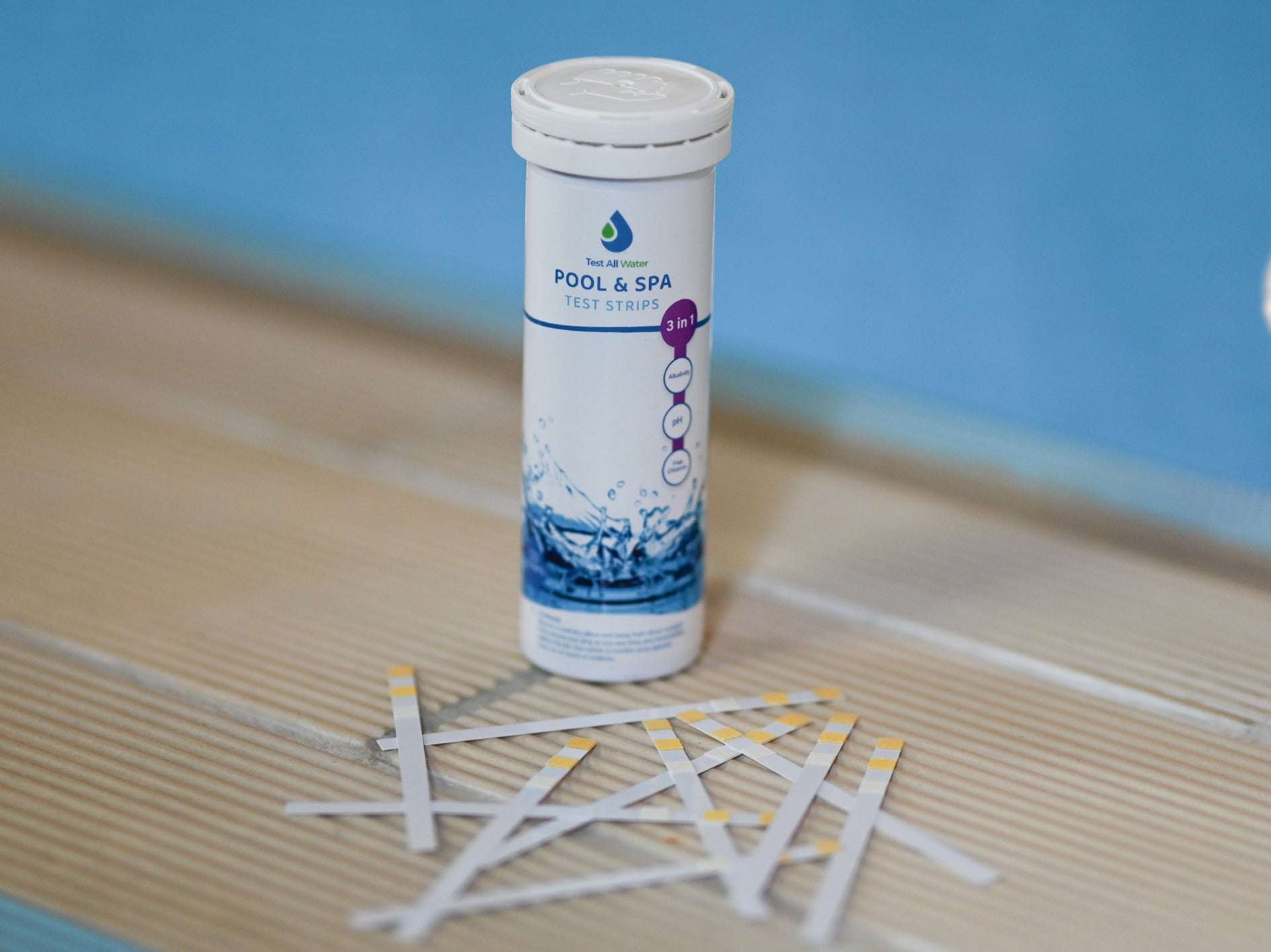 Test All Water 3 In 1 Hot Tub Test Strips