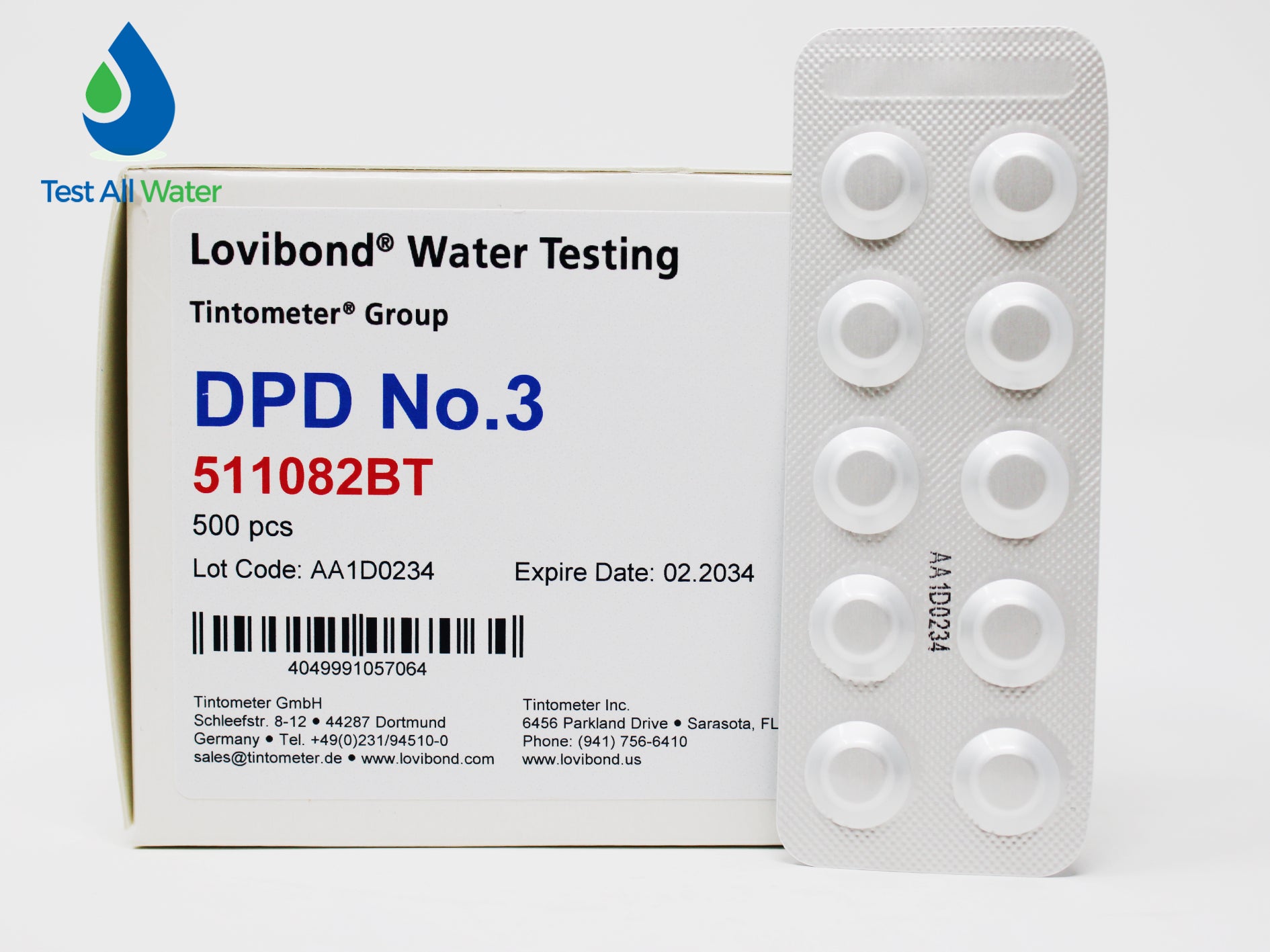 Lovibond DPD No.3 Total Chlorine Tablets