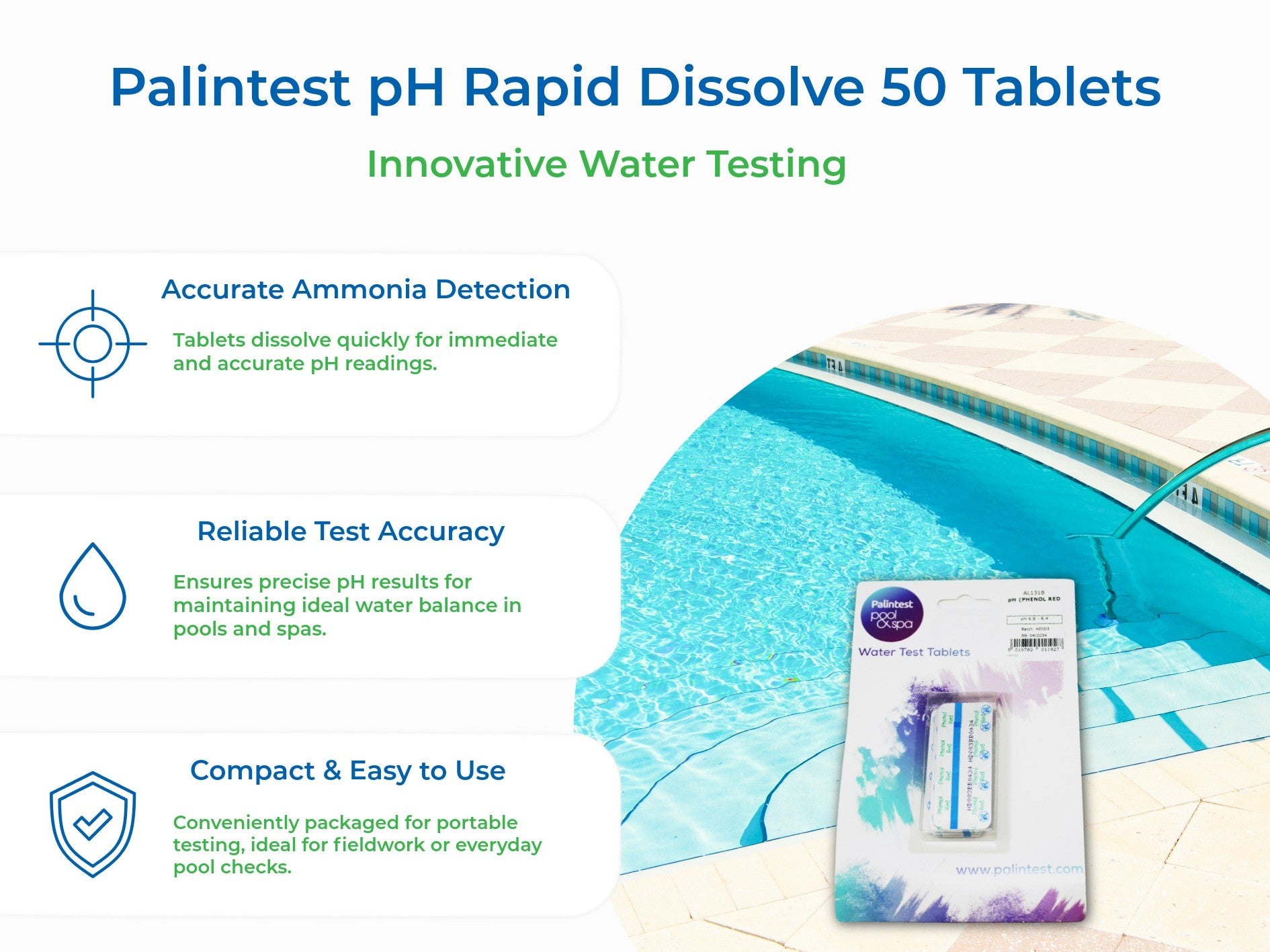 Palintest pH Rapid Dissolve 50 Tablets