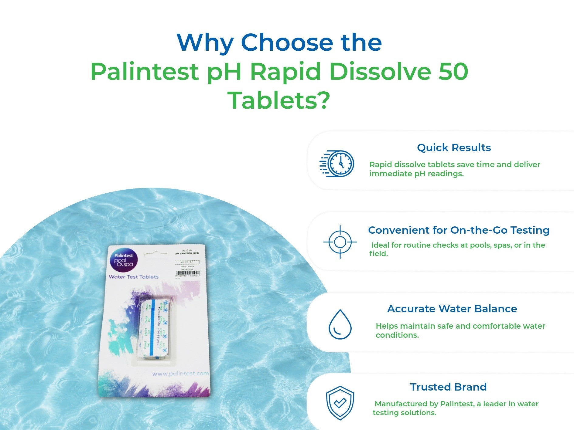Palintest pH Rapid Dissolve 50 Tablets
