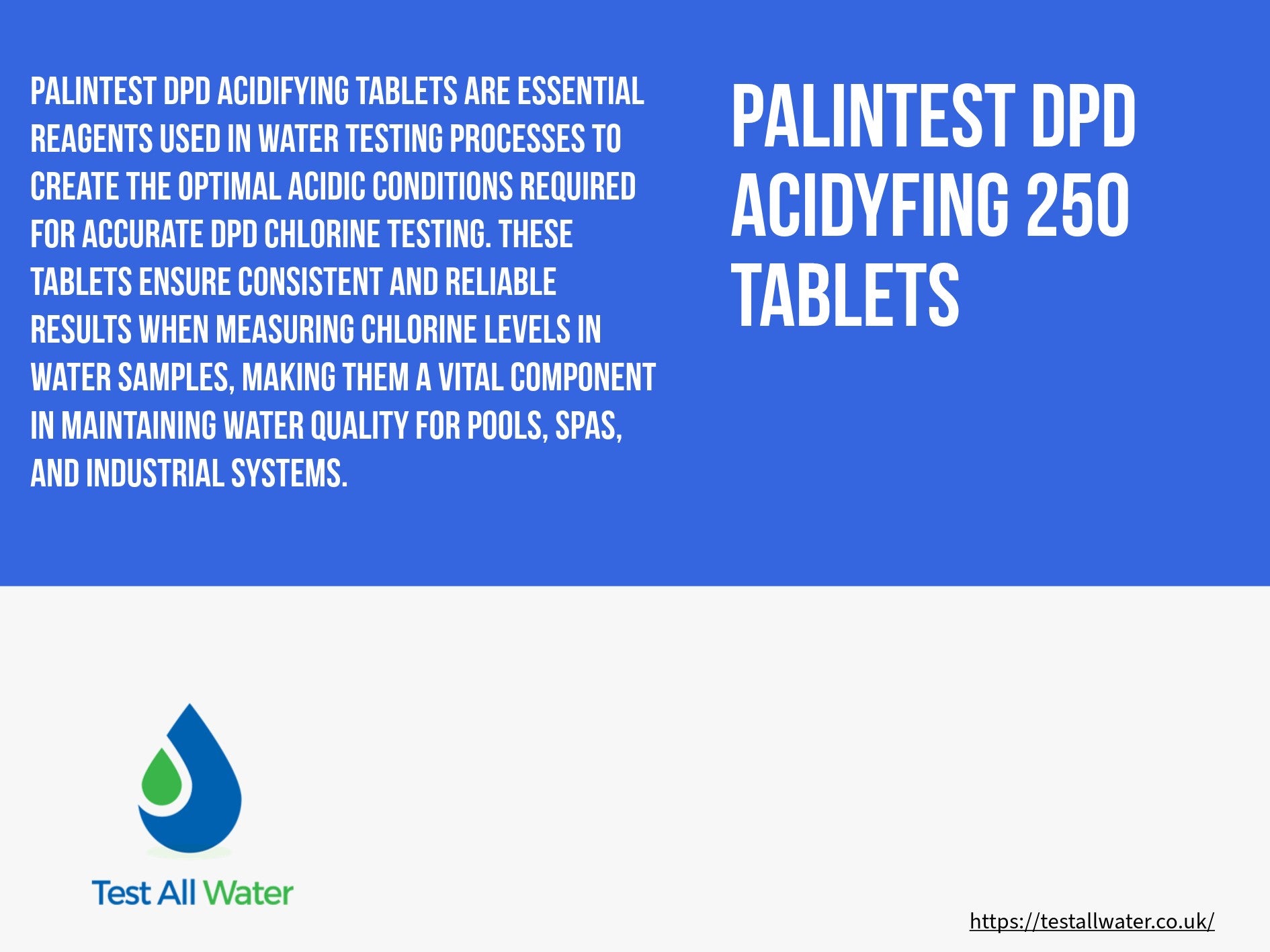Palintest DPD Acidyfing 250 Tablets