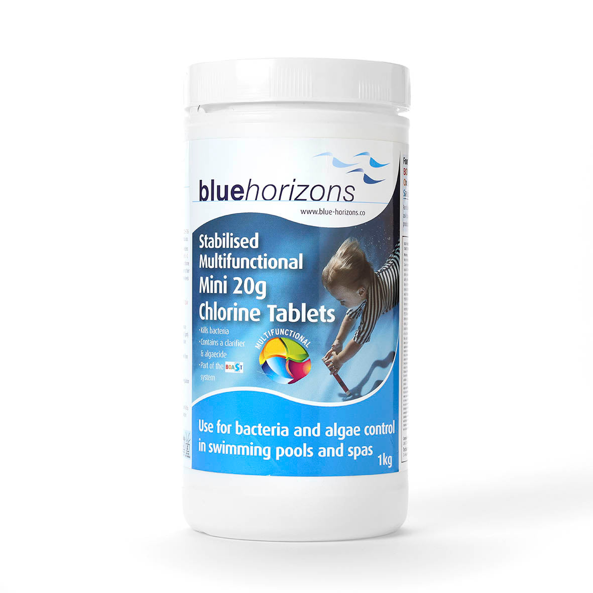 Blue Horizons Multifunctional 20g Chlorine Tablets 1kg - Use MFTAB201OL as alternative