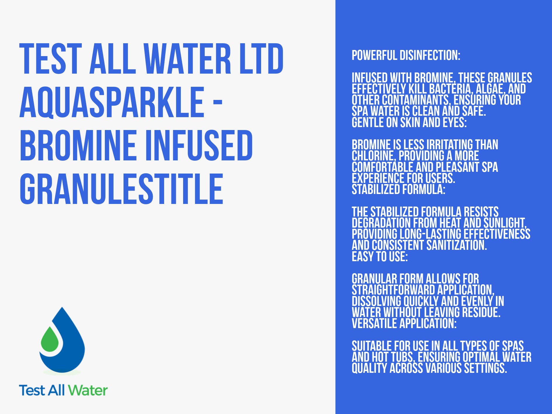 AquaSPArkle - Bromine Infused Granules