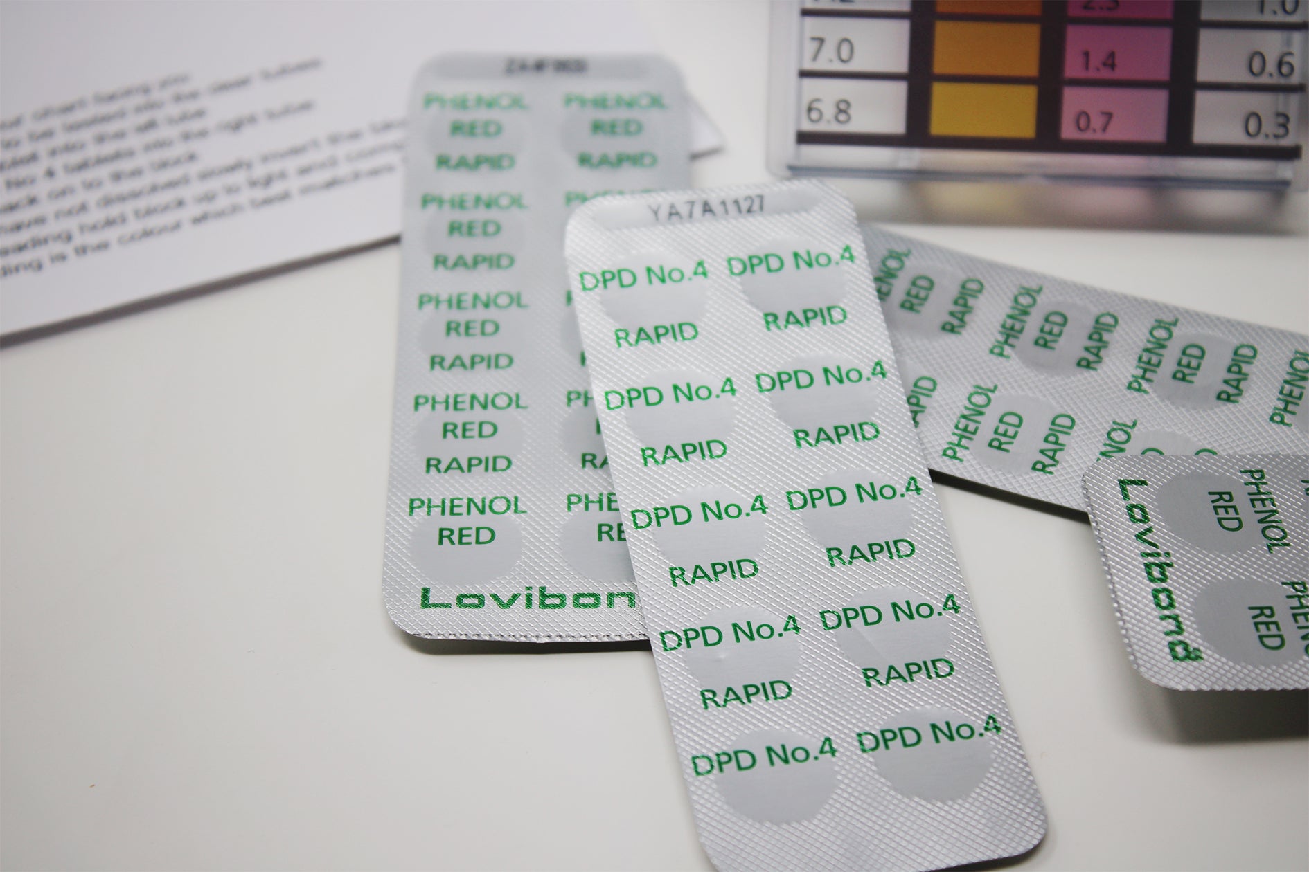 Test All Water DPD No 4 & pH Water Test Block and Tablets