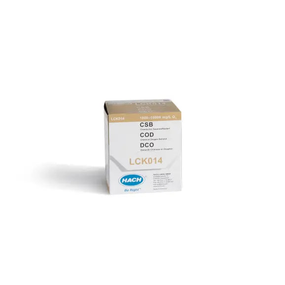 HACH COD cuvette test 1,000-10,000 mg/L O₂, 25 tests