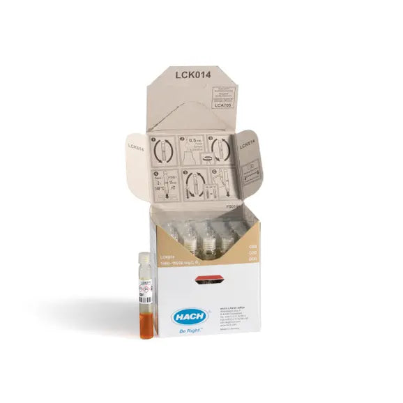 HACH COD cuvette test 1,000-10,000 mg/L O₂, 25 tests